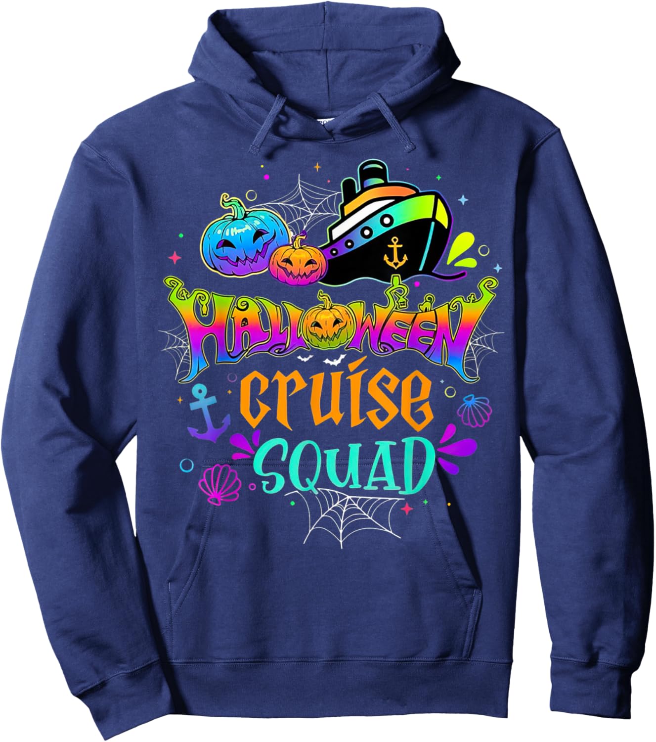 Halloween Cruise Squad 2024 Family Cruise Hoodie - Hoodie | Navy