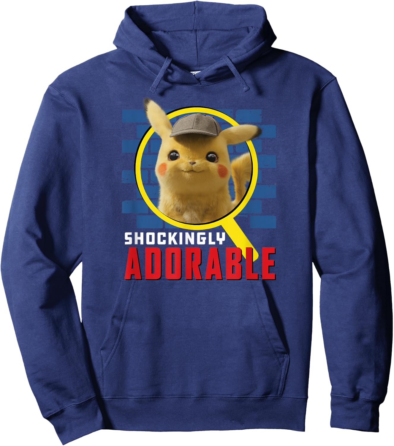 Detective Pikachu Shockingly Adorable Hoodie - Hoodie | Navy