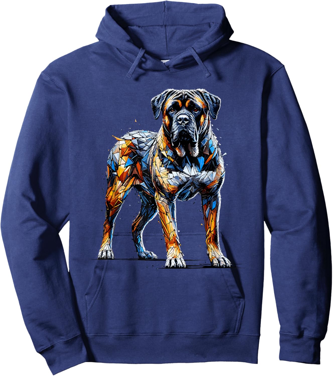 Polygon Art Boerboel Boerboels Hoodie - Hoodie | Navy