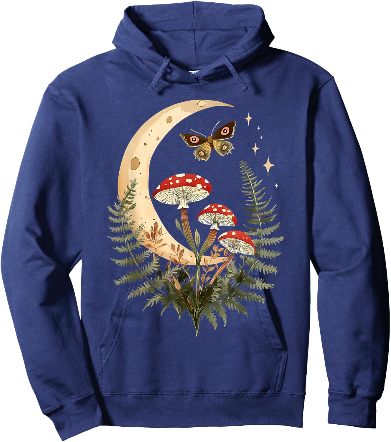 Fairycore Moth Hoodie - Hoodie | Navy