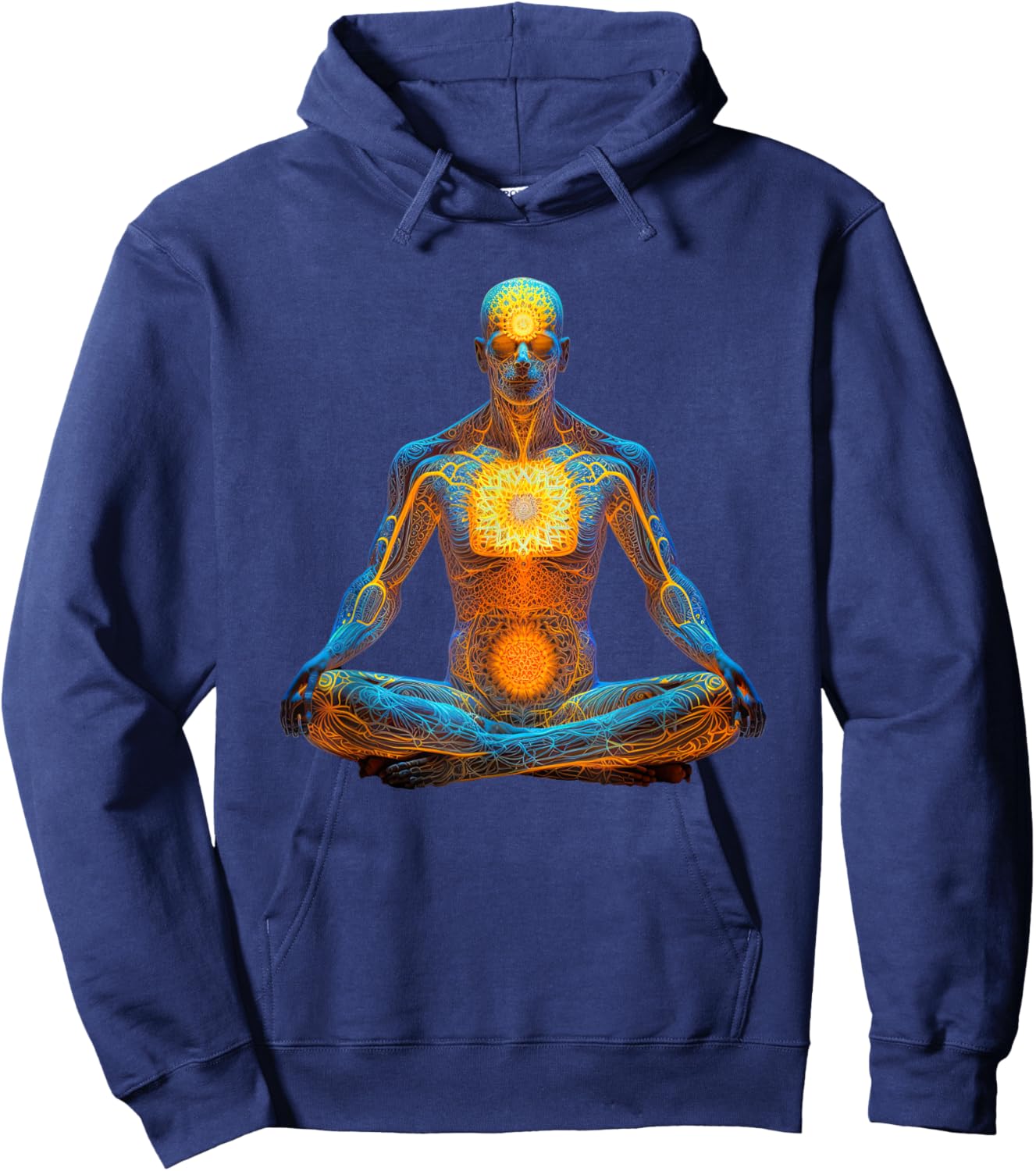 Energy Chakra Yoga Meditation Spiritual. Hoodie - Hoodie | Navy