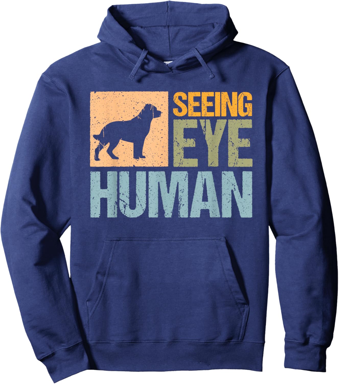 Seeing Eye Human Blind Human Hoodie - Hoodie | Navy