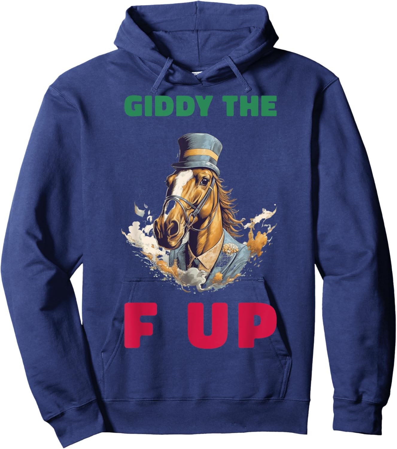 Giddy The F Up Hoodie - Hoodie | Navy