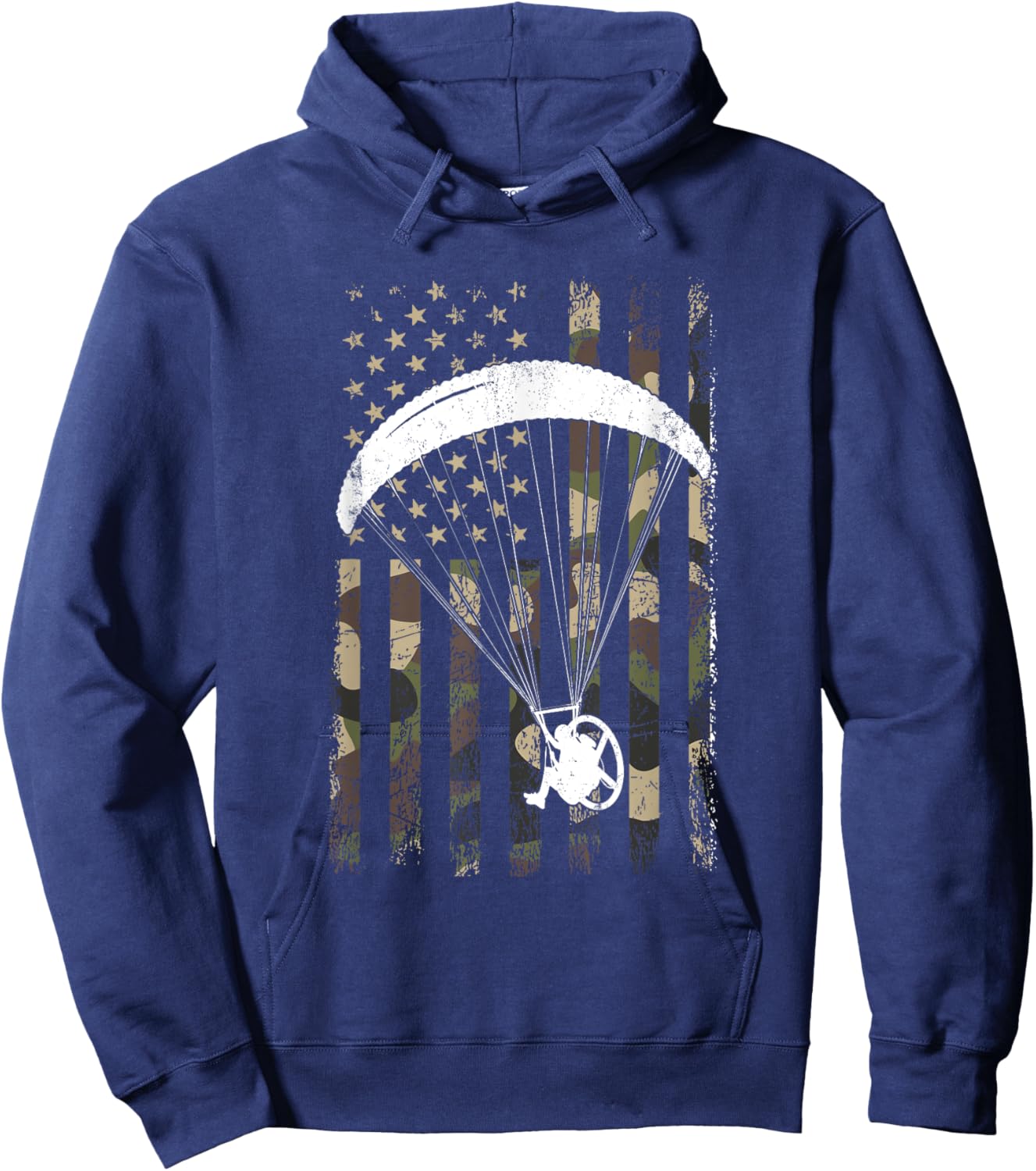 paramotor American Flag, paramotor Hoodie - Hoodie | Navy