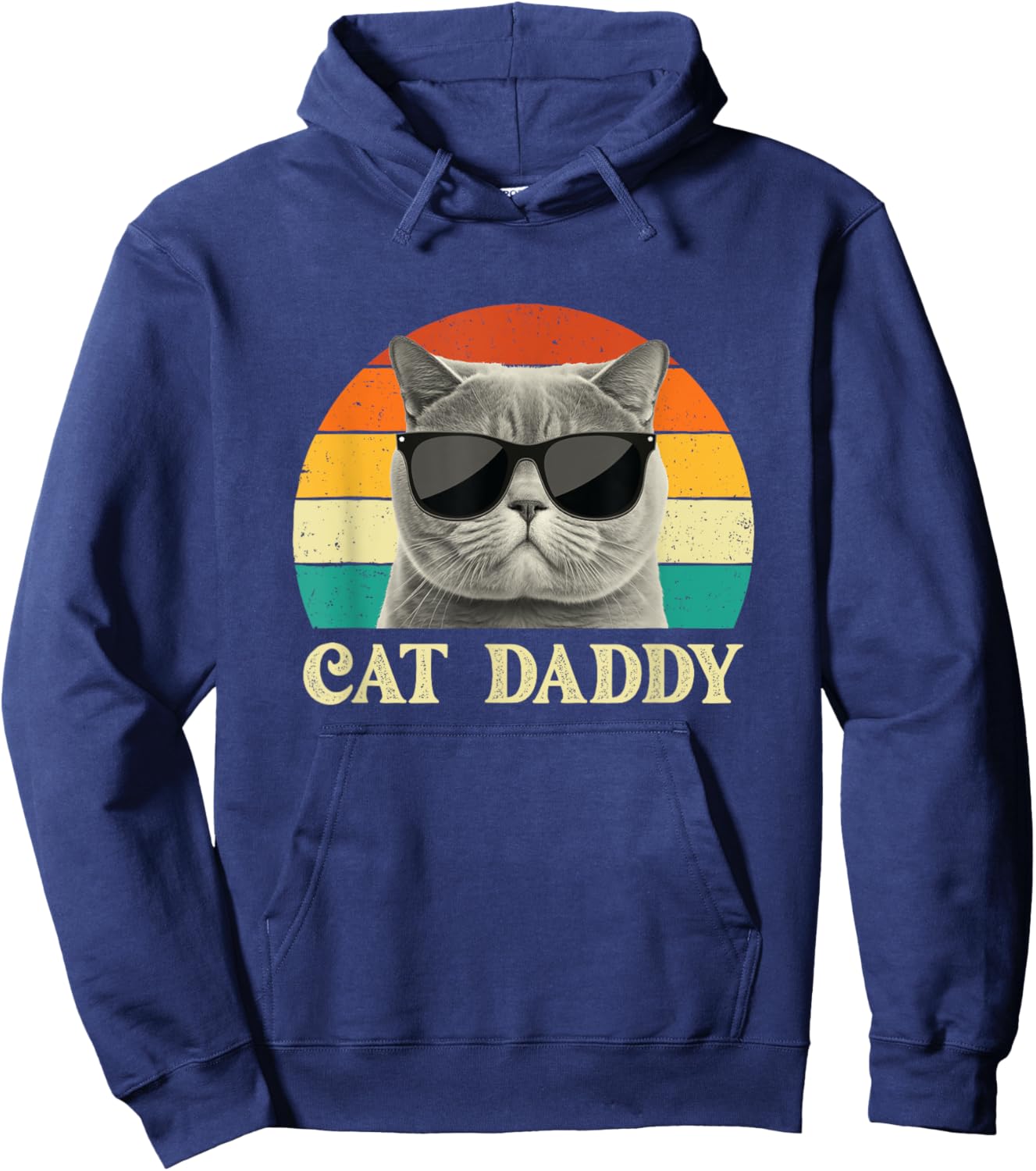 Cat Daddy - Cat Lover Kitten Owner Kitty Hoodie - Hoodie | Navy