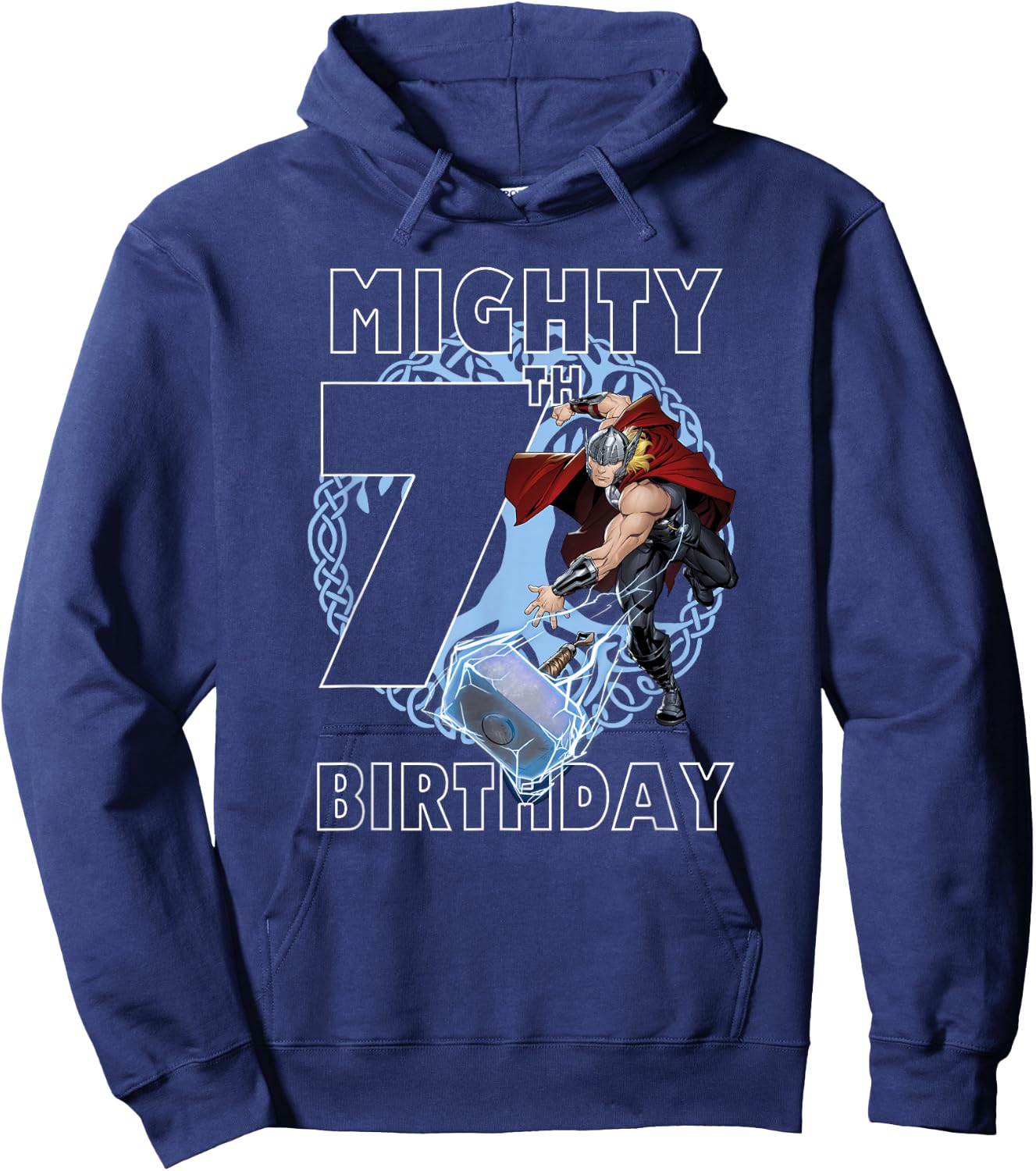 Marvel Thor Mighty 7th Birthday Hoodie - Hoodie | Navy