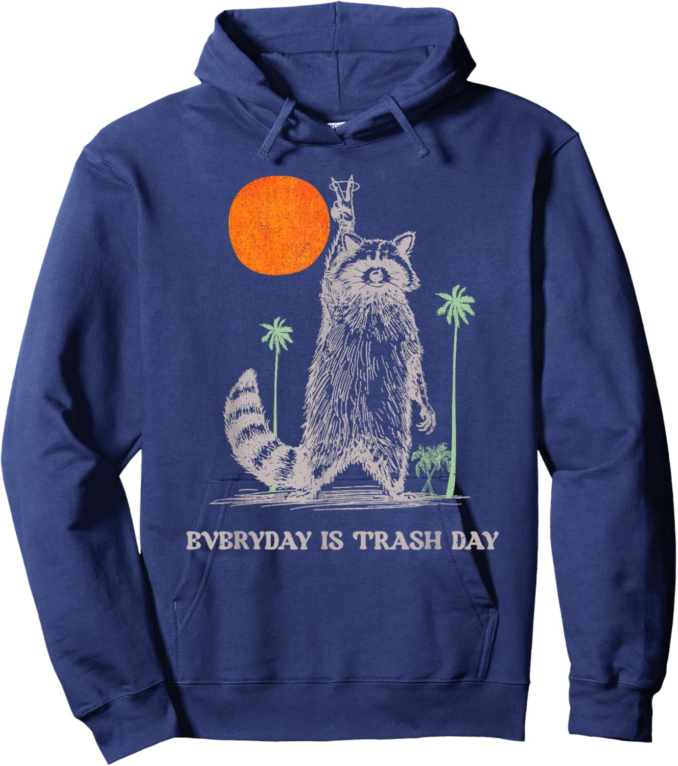 Everyday is Trash Day Hoodie - Hoodie | Navy