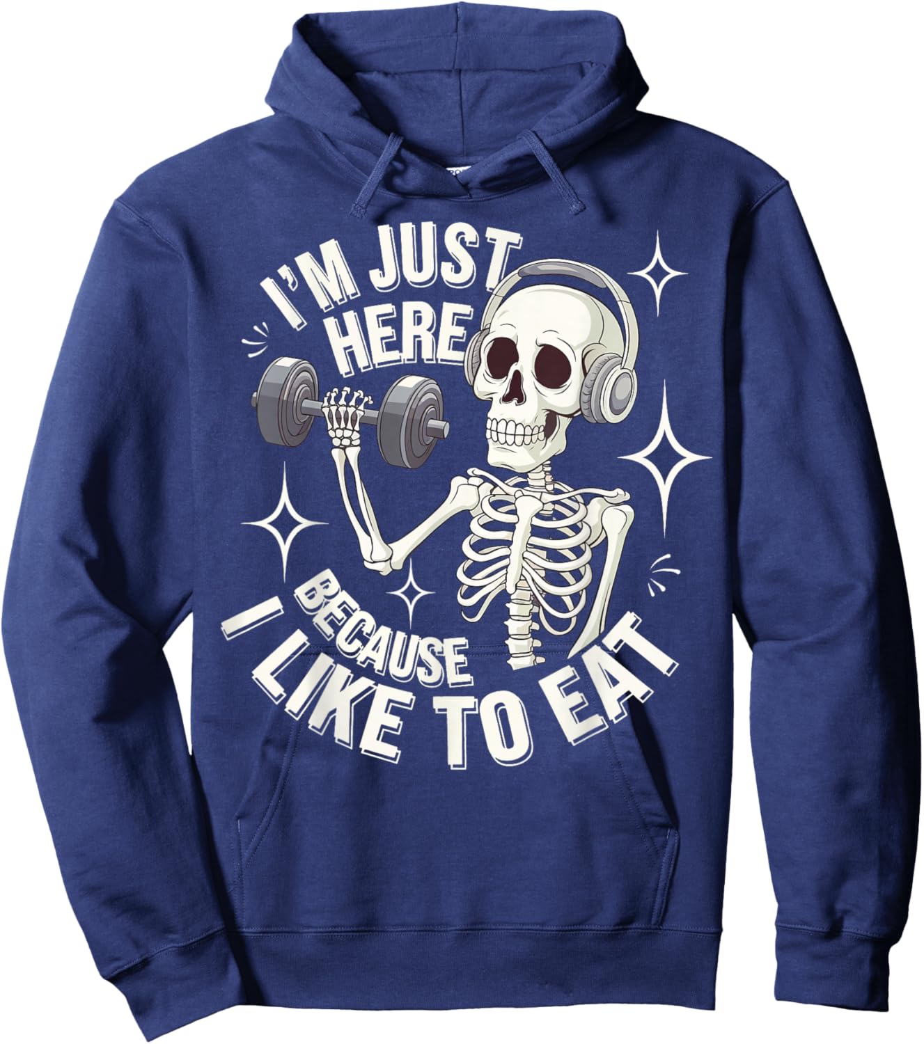 I'm Just Here Because I Like To Eat Hoodie - Hoodie | Navy