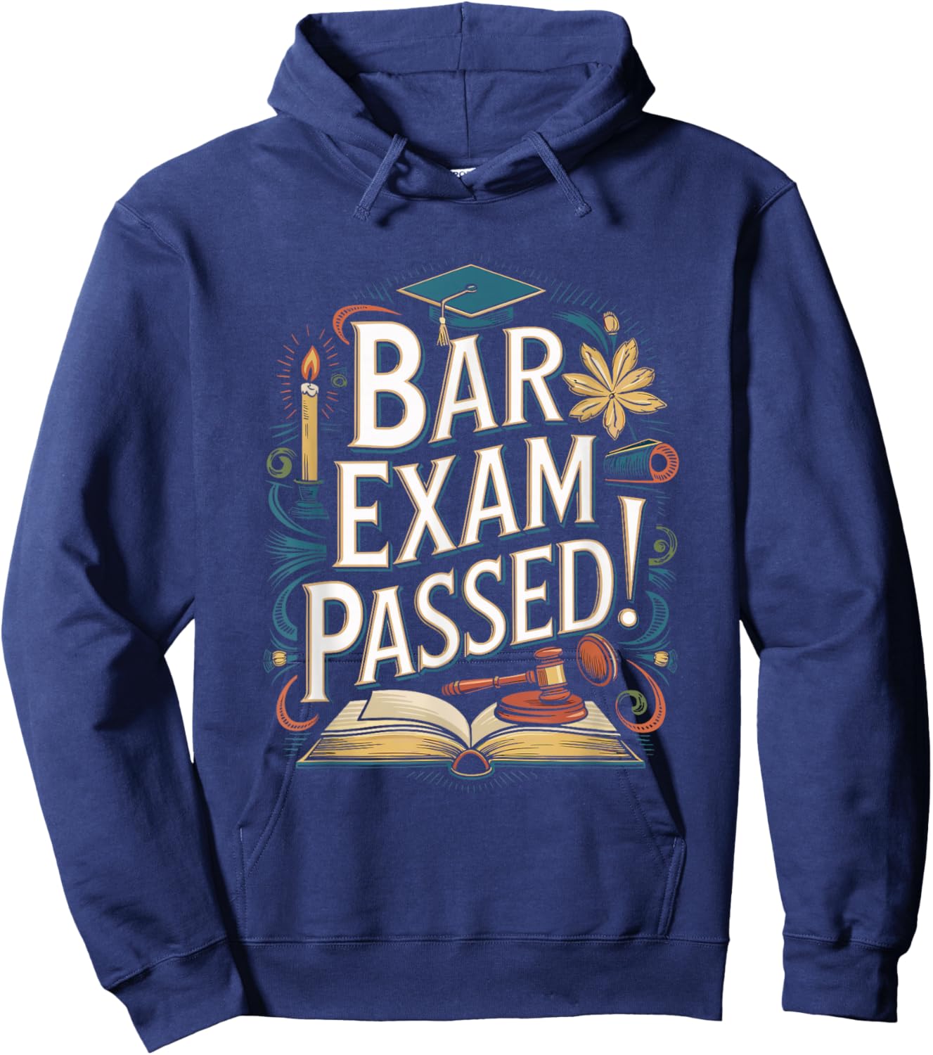 Bar Exam Passed Celebration Shirt Hoodie - Hoodie | Navy