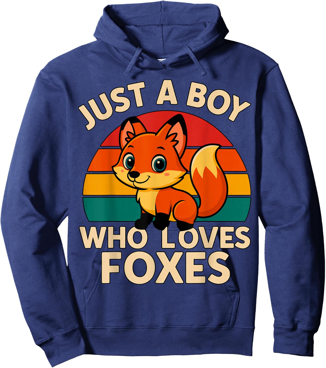 Just a Boy who Loves Foxes Hoodie - Hoodie | Navy