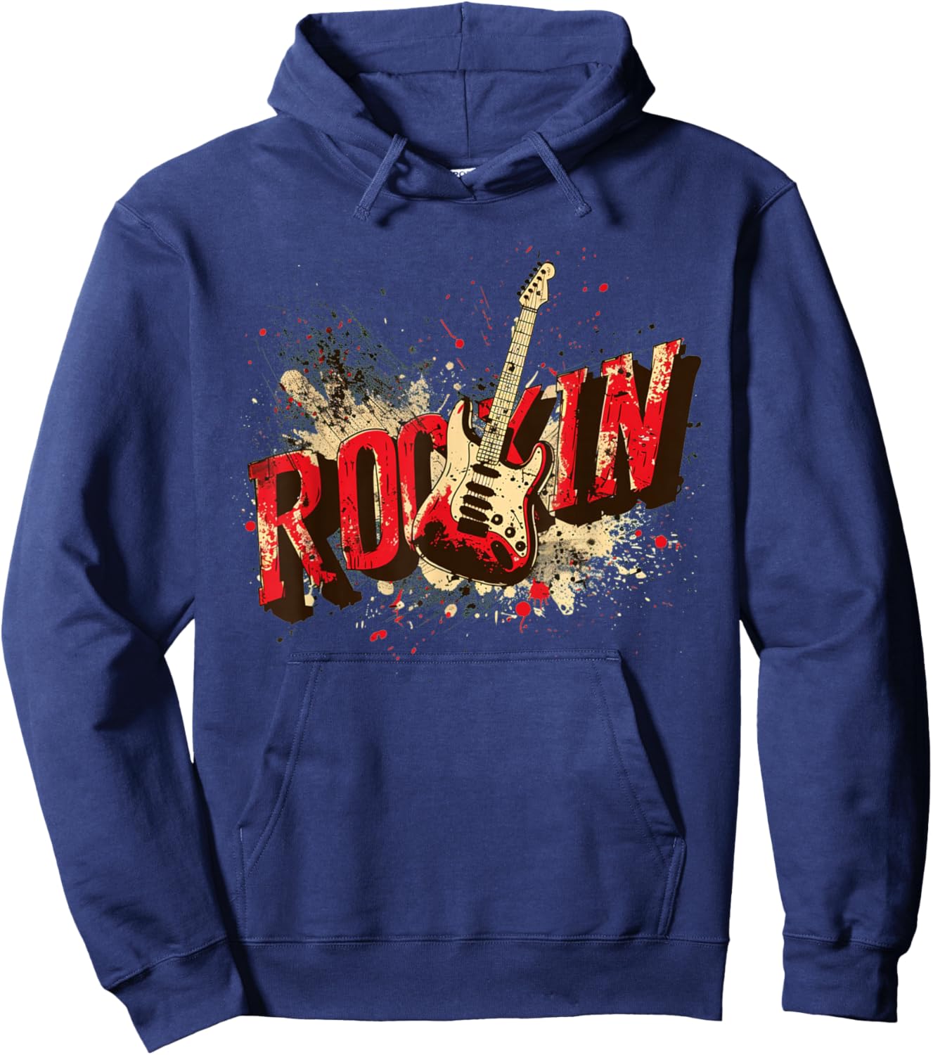 Rock'n Roll Gitarren-Outfit Hoodie - Hoodie | Navy
