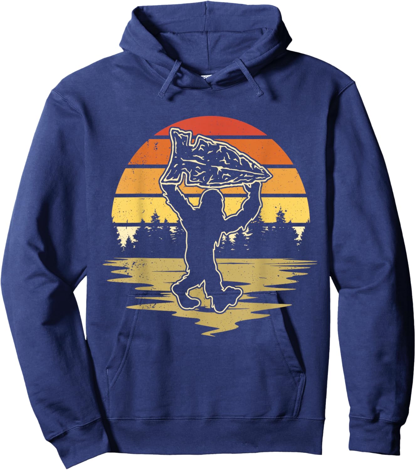 Arrowhead Hunting Bigfoot Arrowhead Hunter Hoodie - Hoodie | Navy