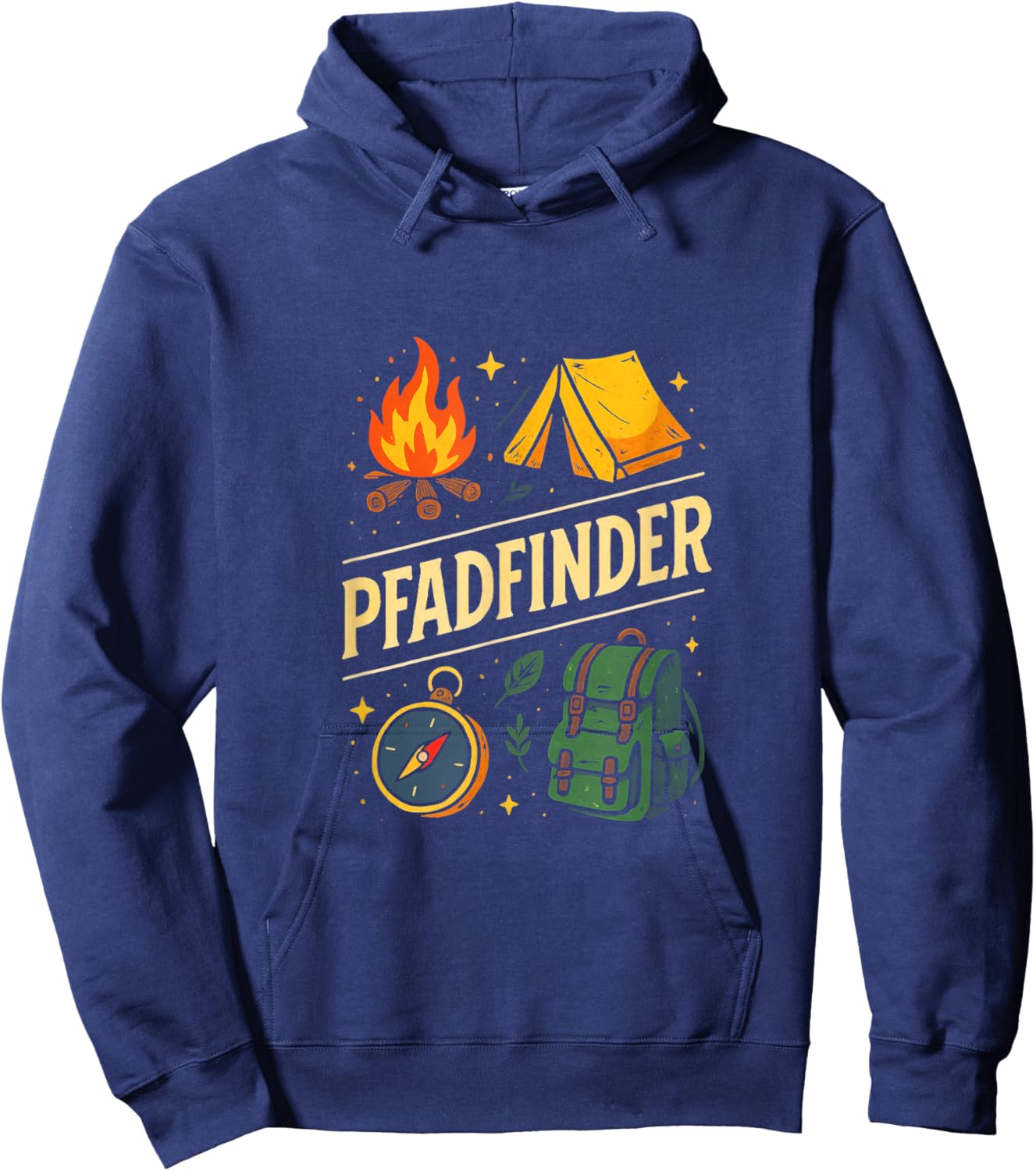 Pfadfinder - Pfadfinder Scout Camping Outdoor Hoodie - Hoodie | Navy