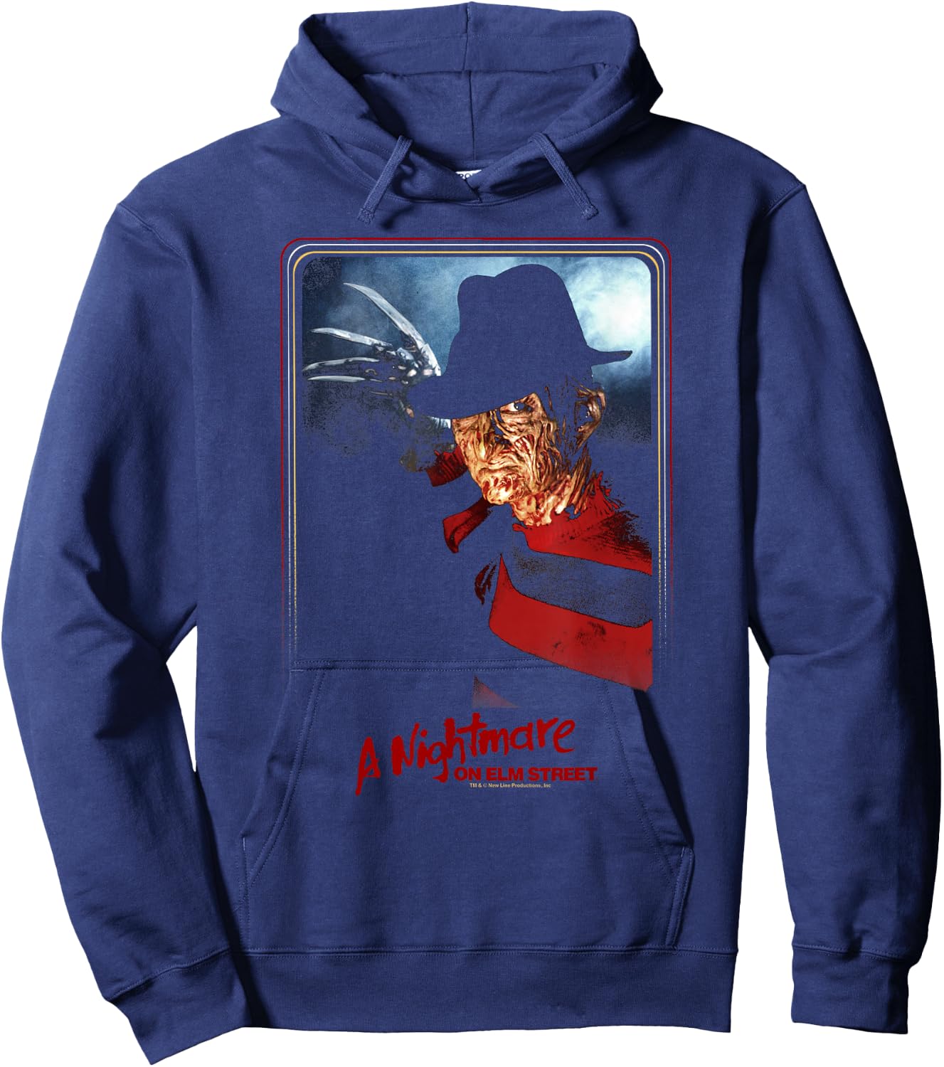 A Nightmare On Elm Street Freddy Kruger Poster Hoodie - Hoodie | Navy
