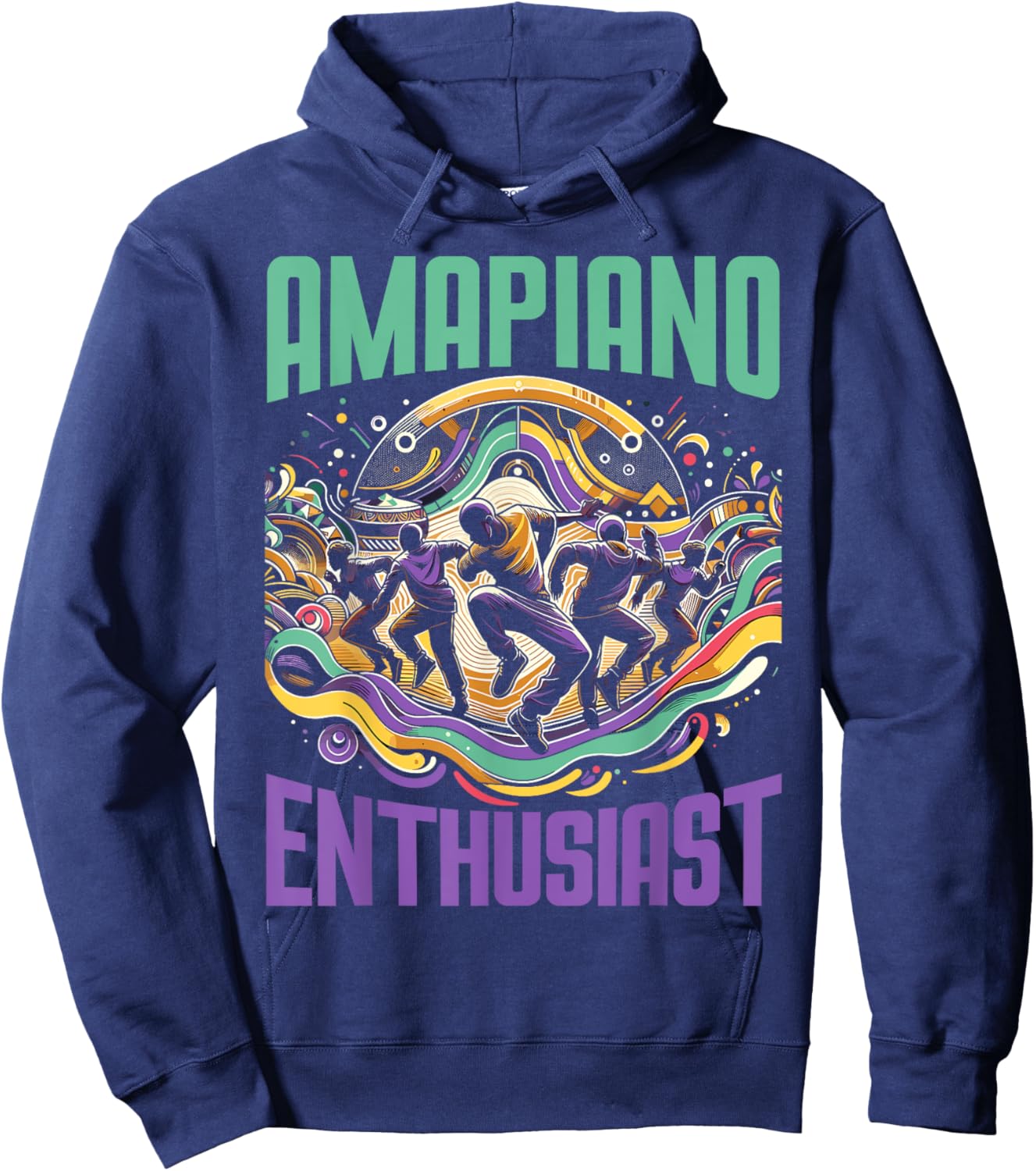 Amapiano South African Music Lover Afrobeat Hoodie - Hoodie | Navy