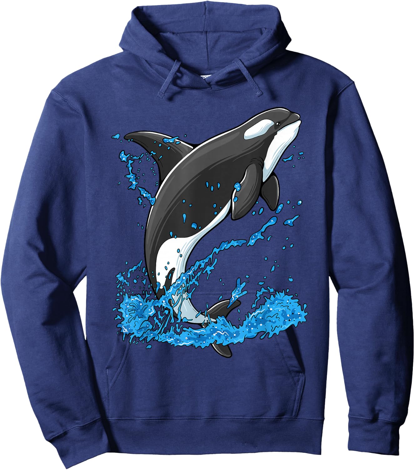 Orca Killer Whale Graphic Gift Hoodie - Hoodie | Navy