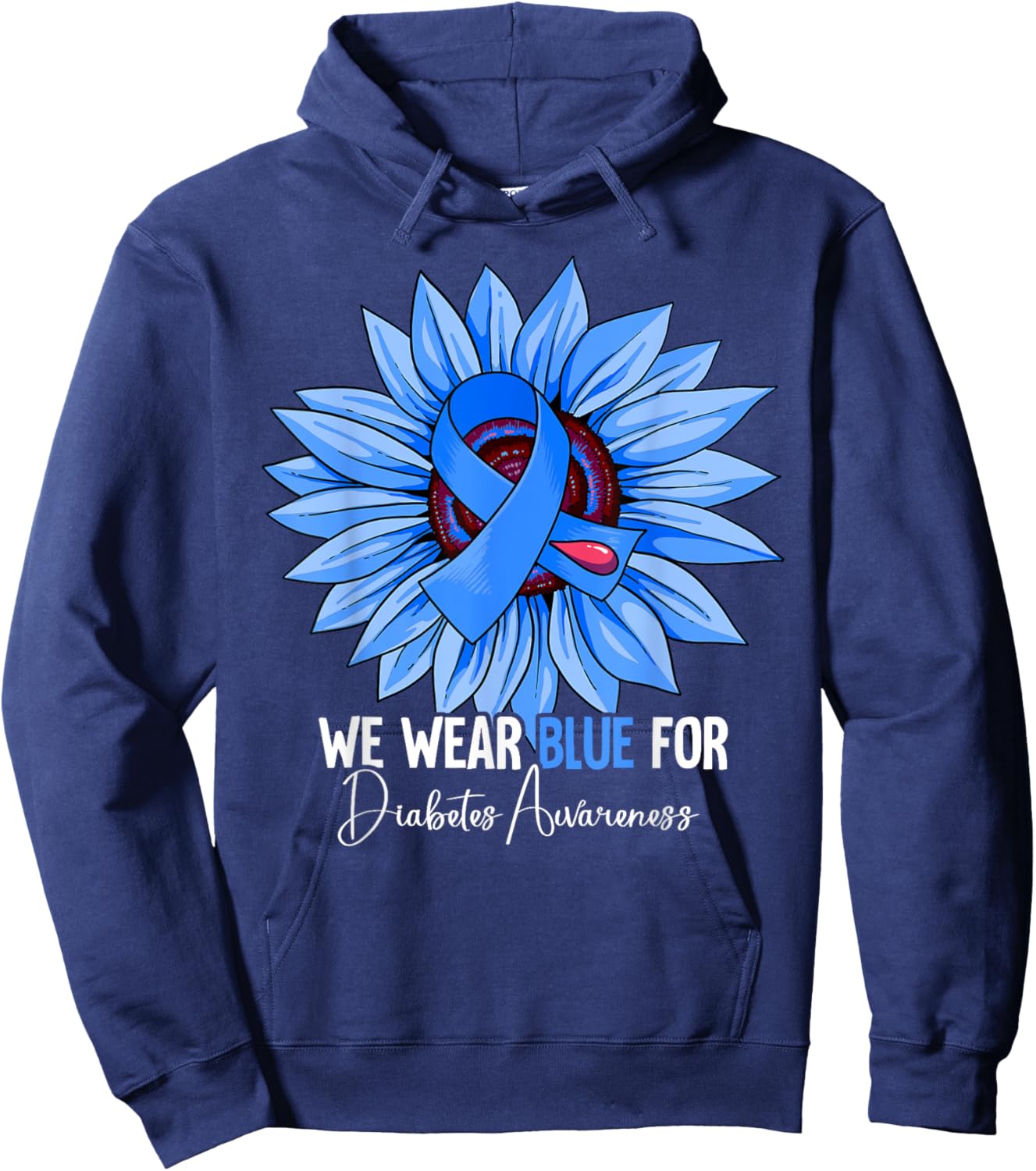 Diabetes Awareness Hoodie - Hoodie | Navy
