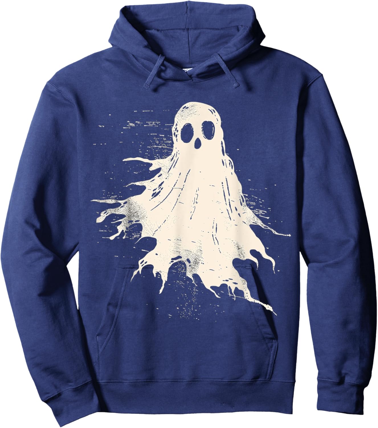 Ghost Costume Halloween Graphic Art Ghost Hoodie - Hoodie | Navy