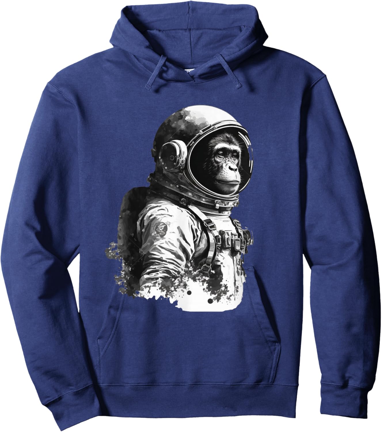 Space Vintage Travel Astronaut Monkey Astronaut Hoodie - Hoodie | Navy
