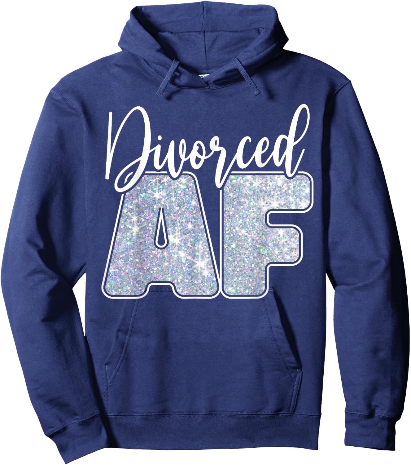 Divorced AF - Funny Divorce Hoodie - Hoodie | Navy