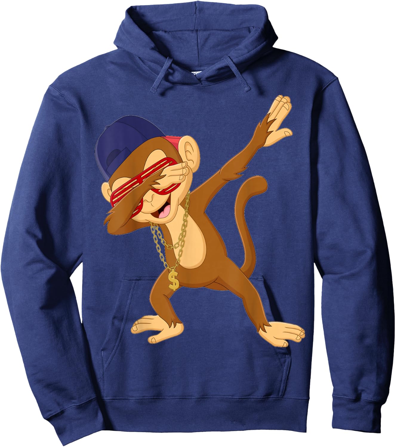 Dabbing Monkey Dab Dance Funny Monkey Graphic Hoodie - Hoodie | Navy