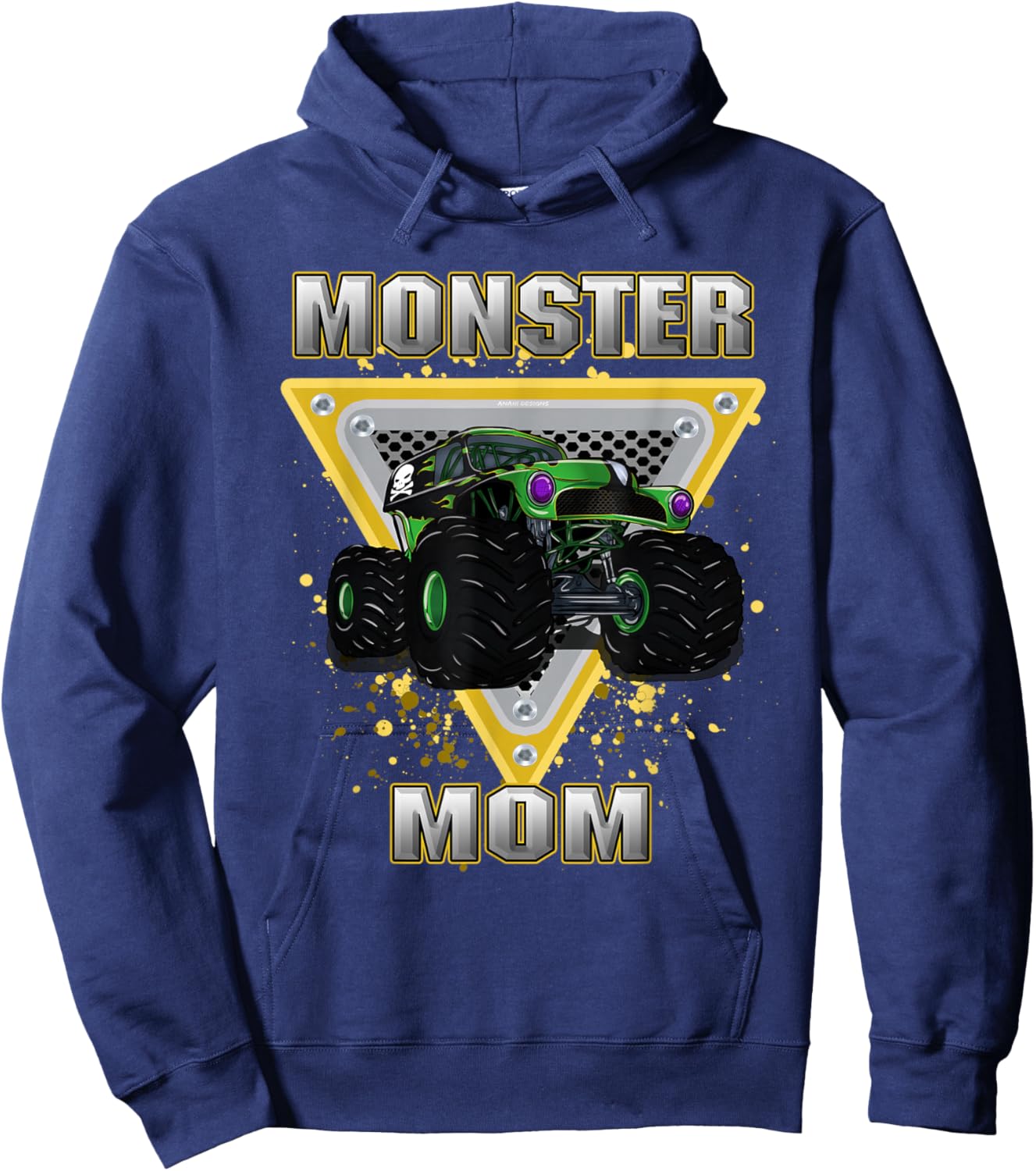 Monster Truck Mom Hoodie - Hoodie | Navy