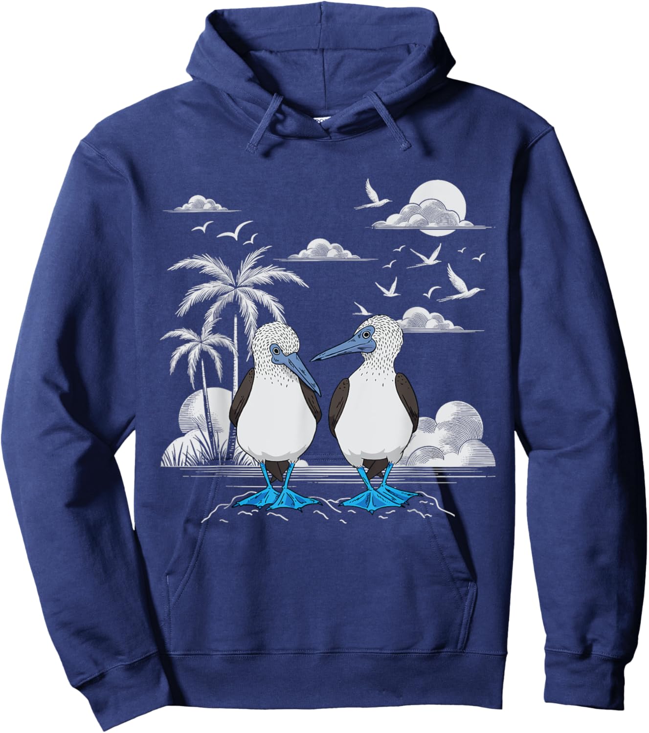 Seabirds Blue Footed Booby Bird Galapagos Hoodie - Hoodie | Navy