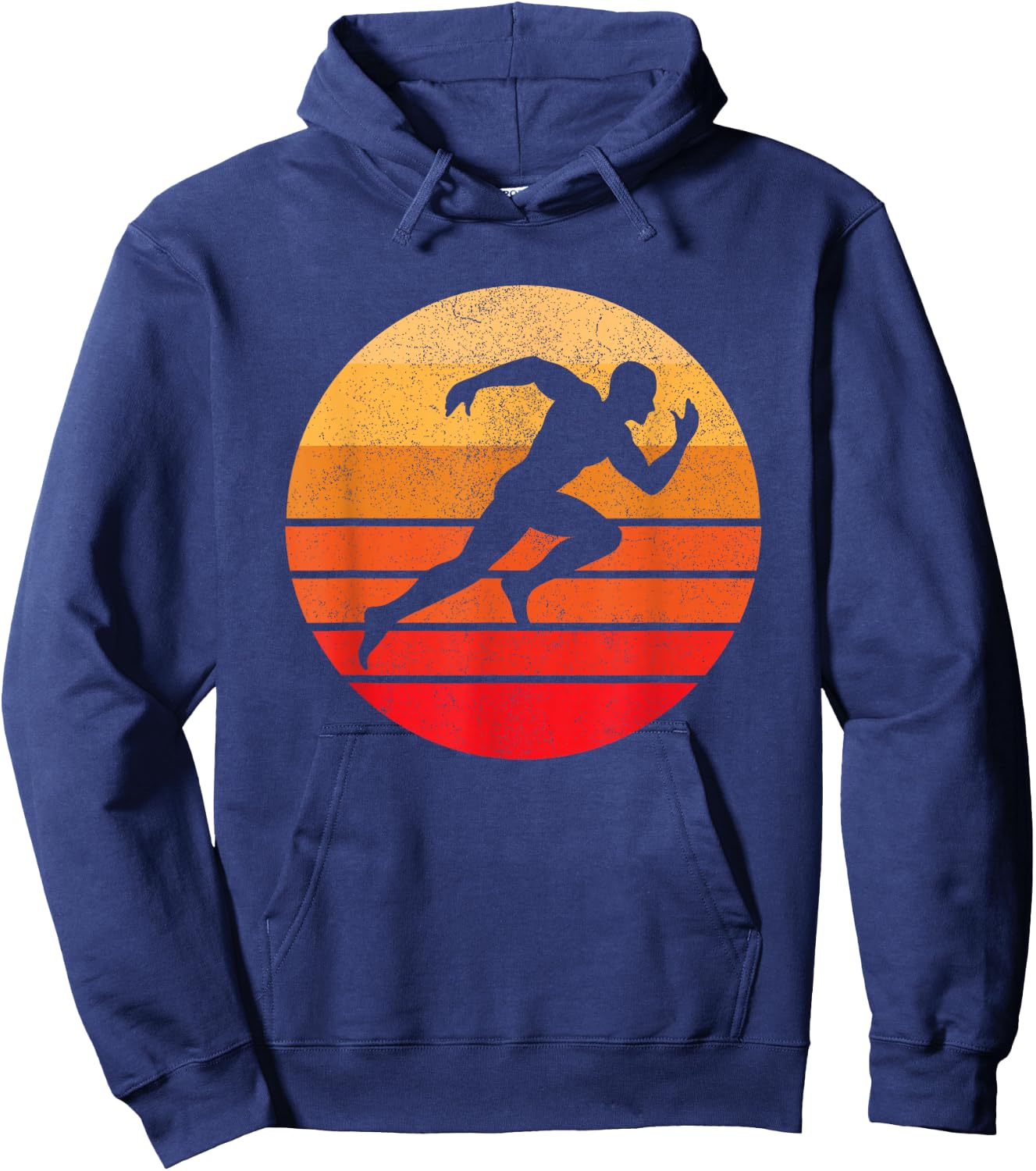 Sprinting, Sprinter Silhouette Hoodie - Hoodie | Navy