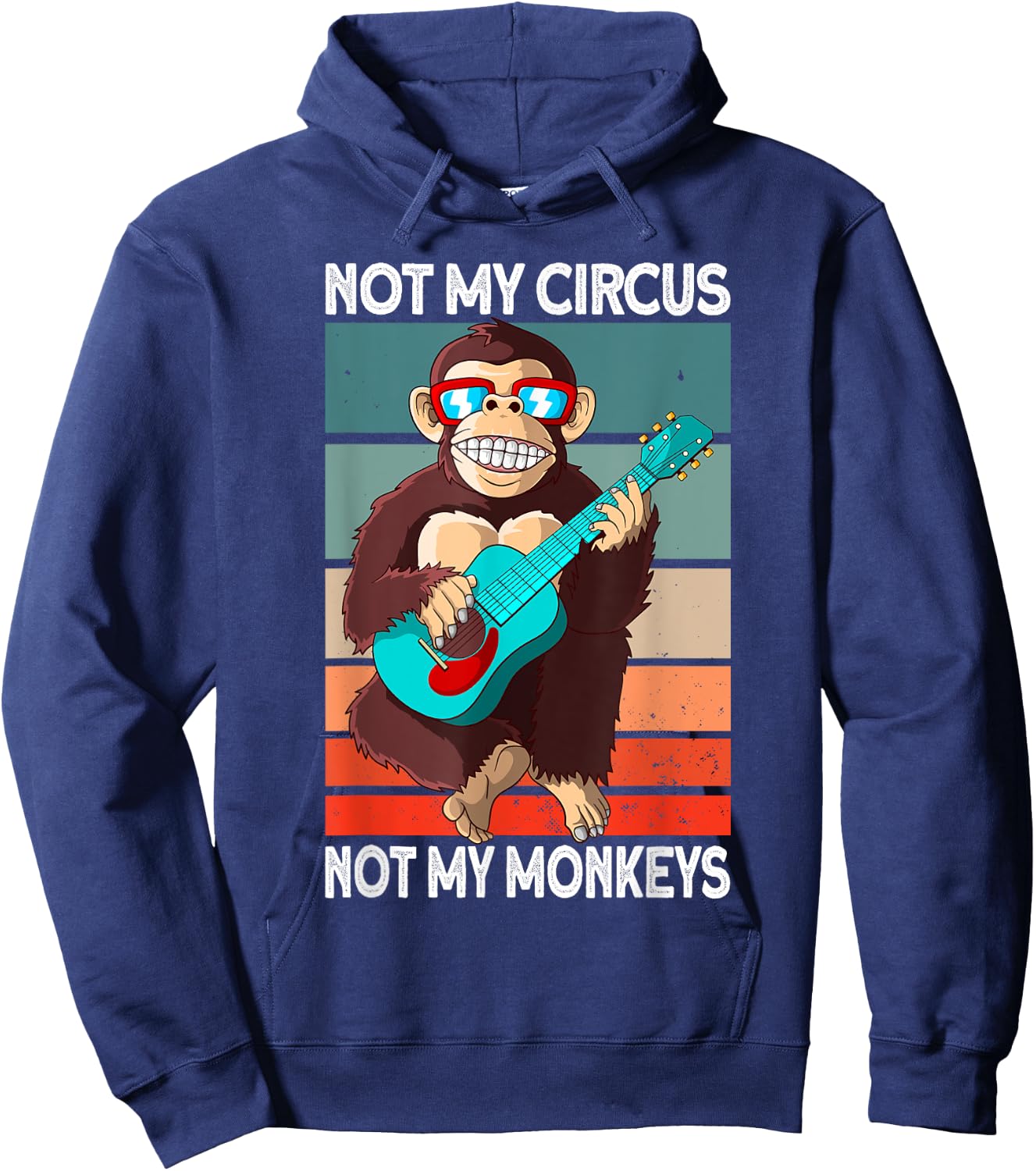 Not My Circus not my Monkeys - animal lover Hoodie - Hoodie | Navy