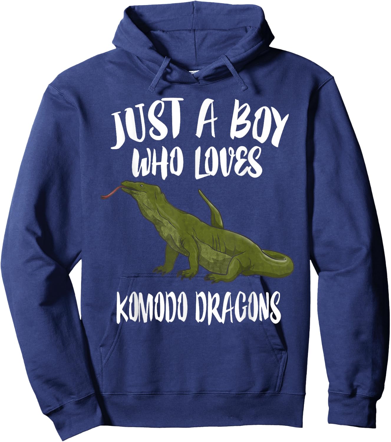 Just A Boy Who Loves Komodo Dragons Animal Gift Hoodie - Hoodie | Navy