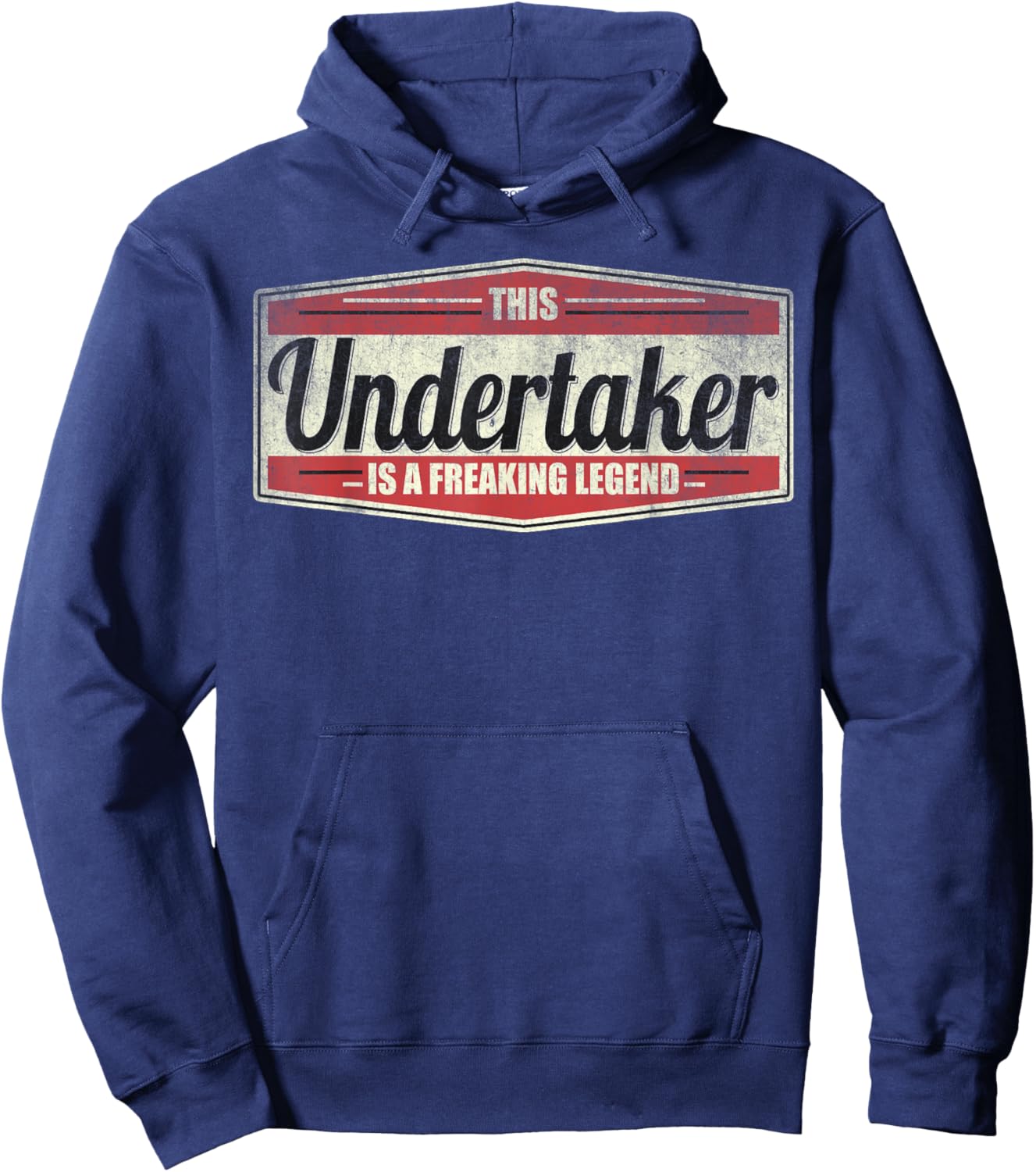 Funny Saying Vintage Undertaker Hoodie - Hoodie | Navy