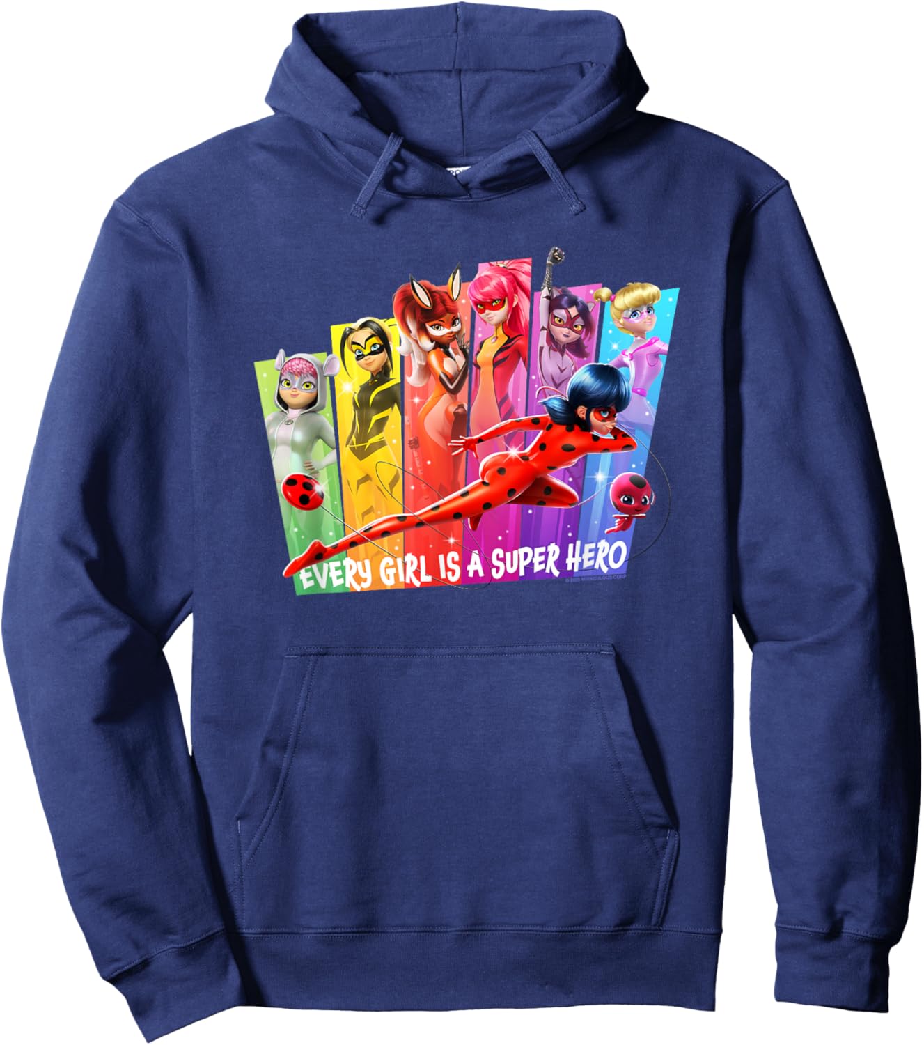 Miraculous Every Girl is A Super Hero Hoodie - Hoodie | Navy