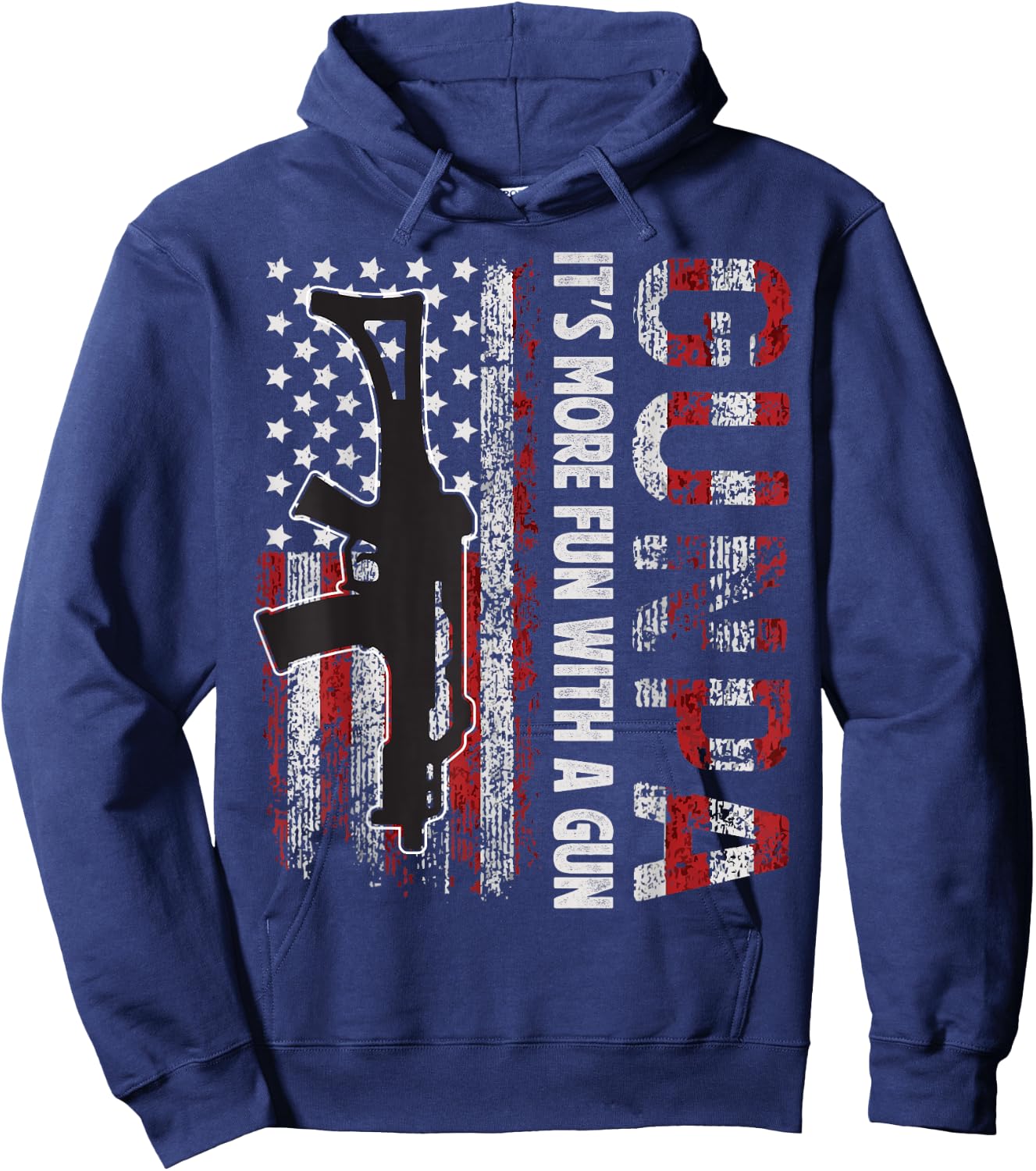 Gunpa it's more fun with a gun grandpa shirts Hoodie - Hoodie | Navy