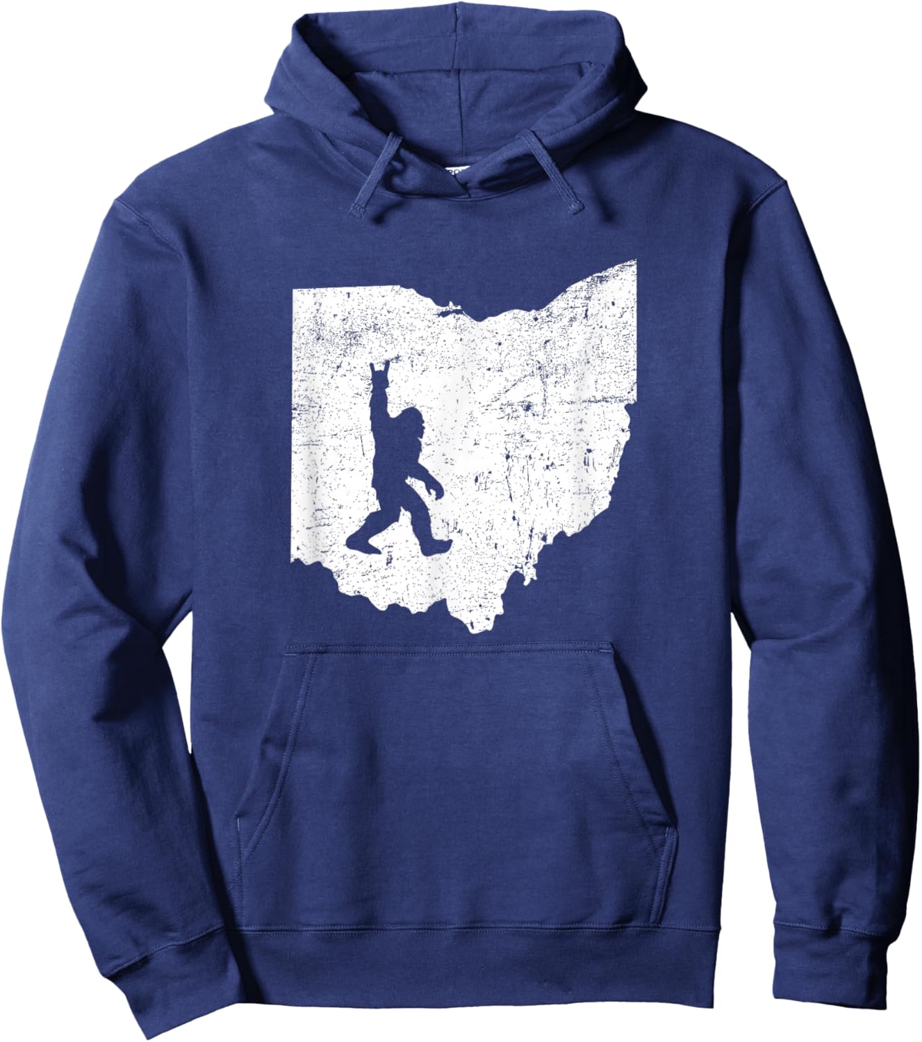 Ohio Bigfoot Sasquatch Funny Appalachian Kids Hoodie - Hoodie | Navy