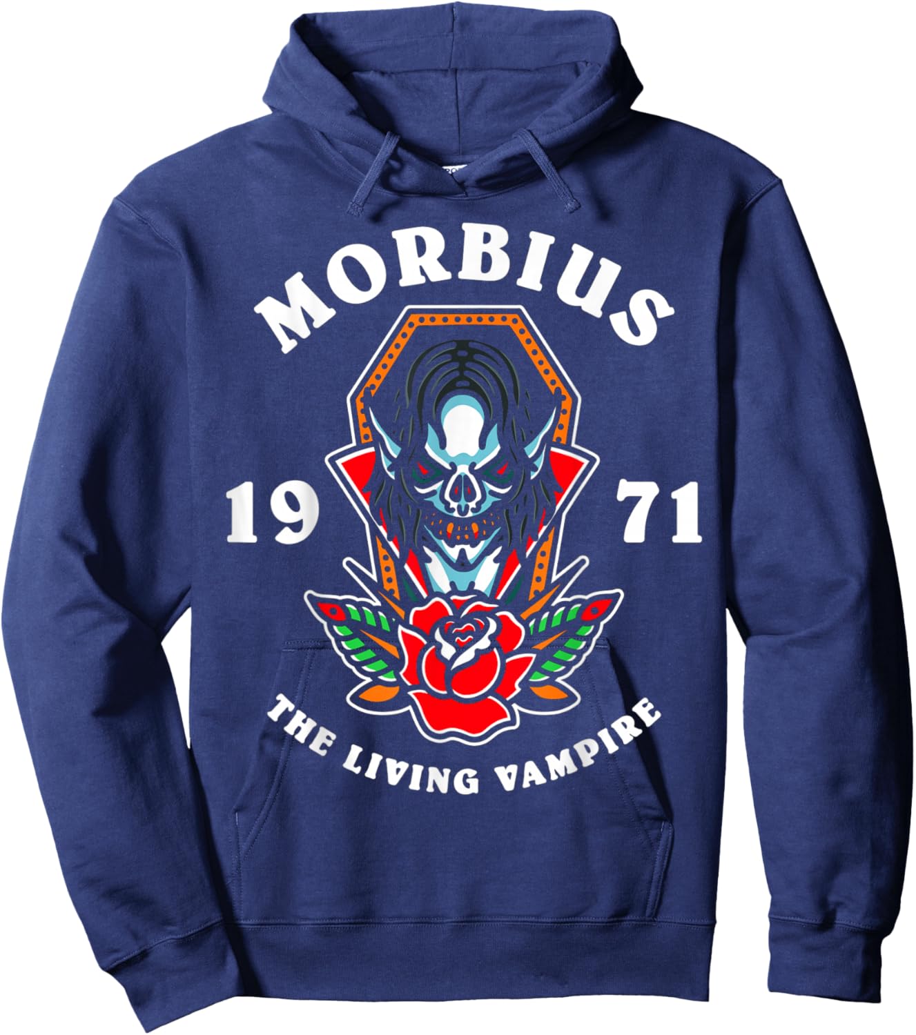 Marvel Morbius The Living Vampire 1971 Hoodie - Hoodie | Navy