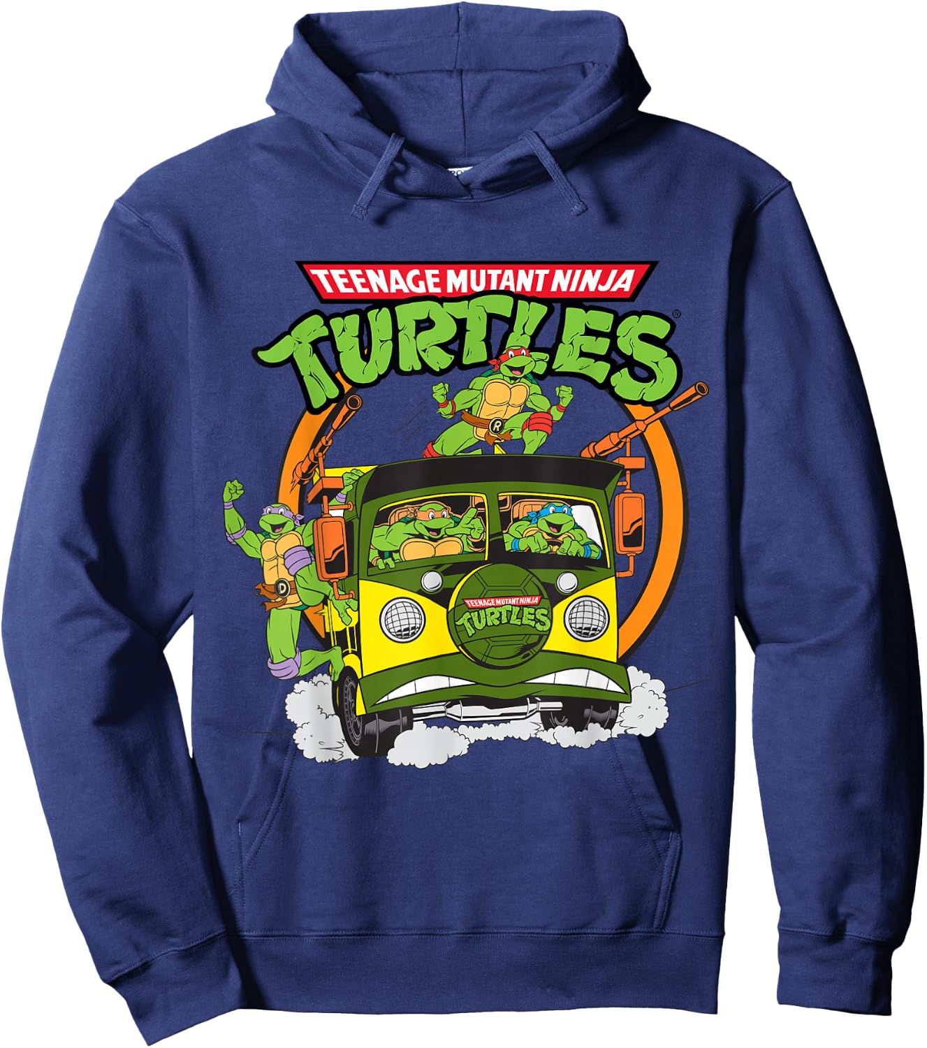 TMNT Battle Wagon Group Shot Hoodie - Hoodie | Navy