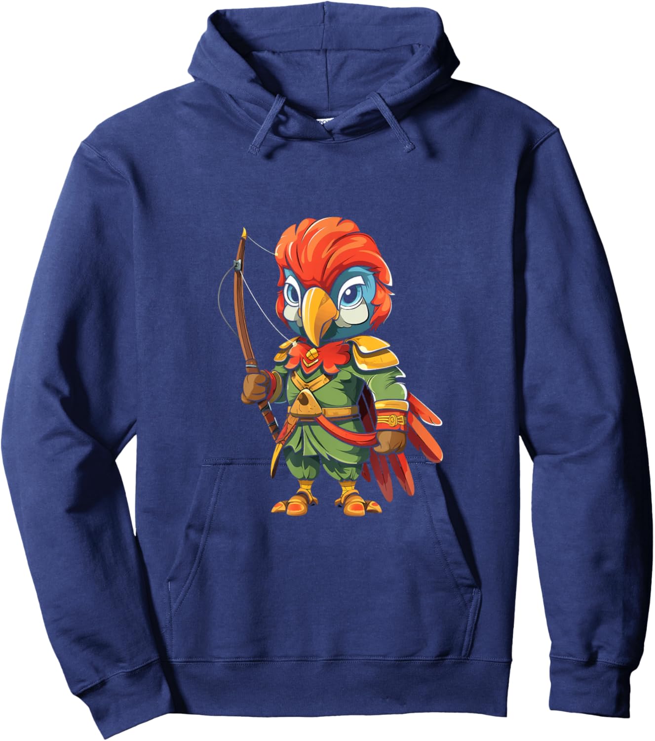 Parrot Archer Archery Bowhunter Bow Arrows Hoodie - Hoodie | Navy