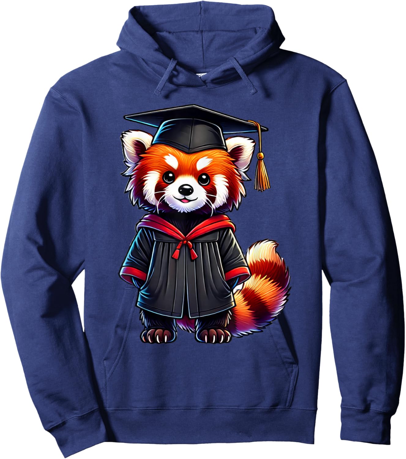 Cute Red Panda Graduation Hoodie - Hoodie | Navy