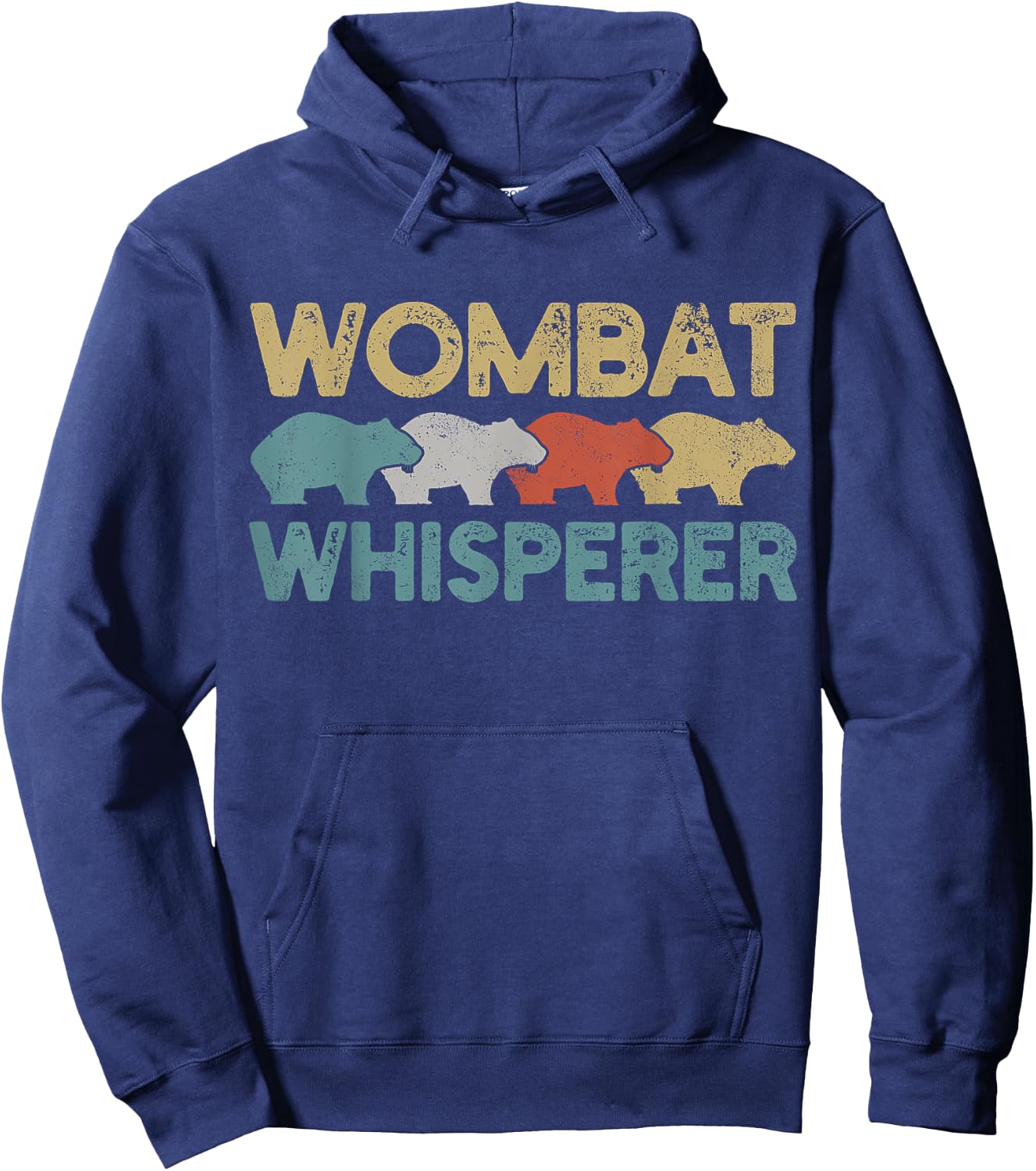 Wombat Retro Hoodie - Hoodie | Navy