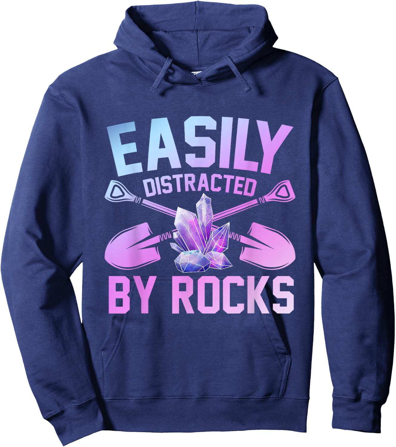 Slightly distracted by rocks geology Hoodie - Hoodie | Navy
