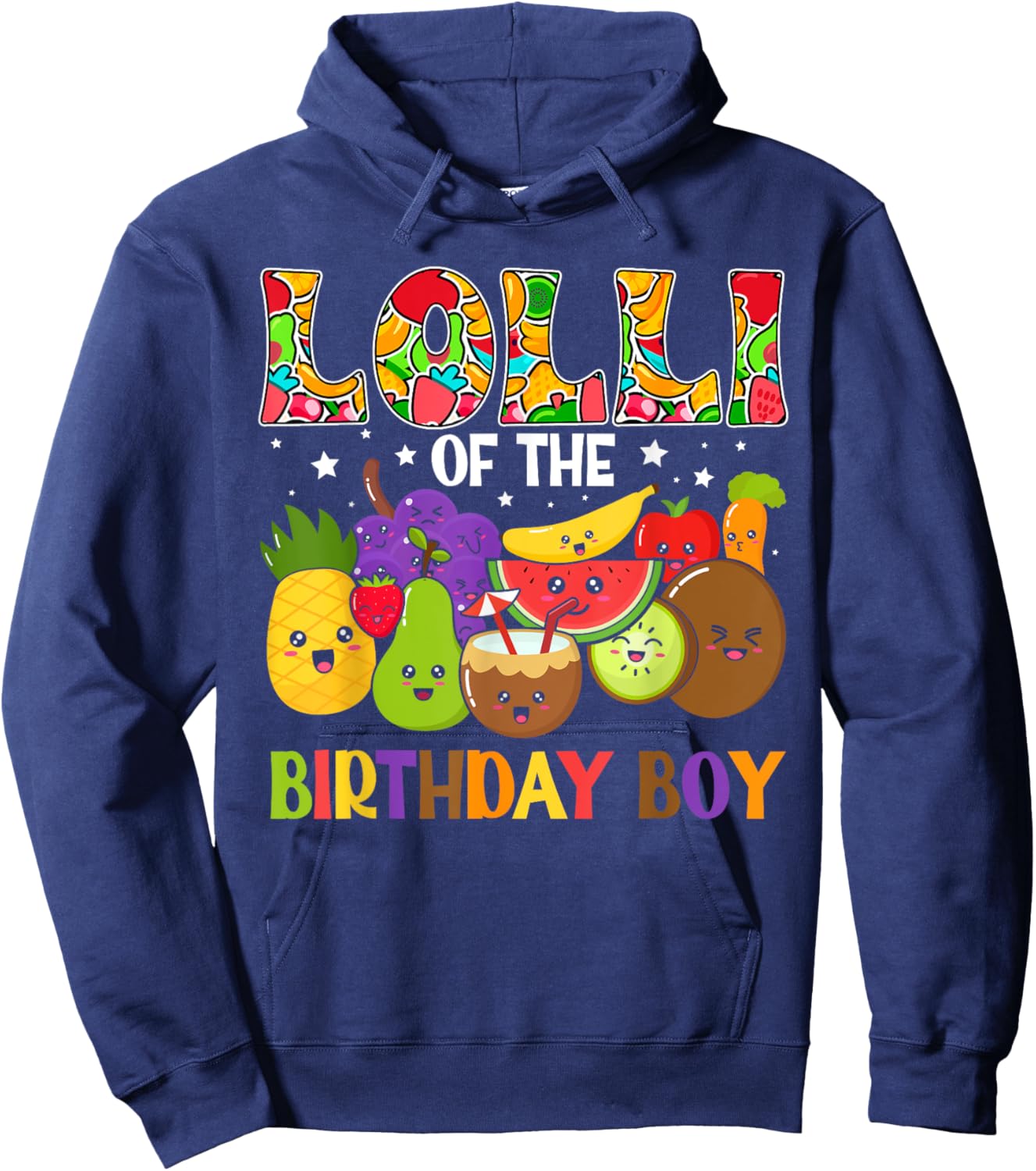 Lolli of The Birthday Boy Family Fruit Birthday Hoodie - Hoodie | Navy