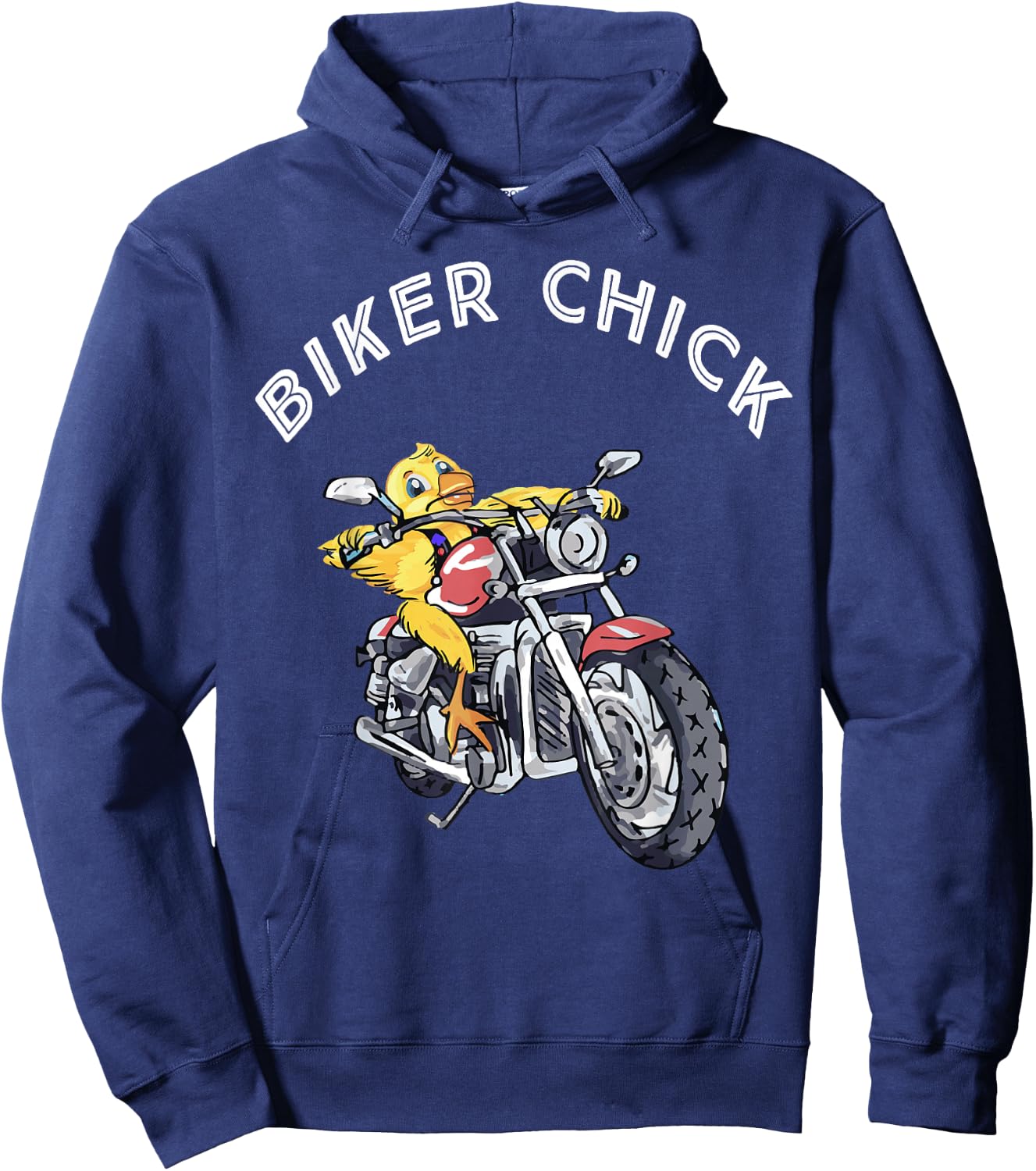 Cool Biker Chick Hoodie - Hoodie | Navy