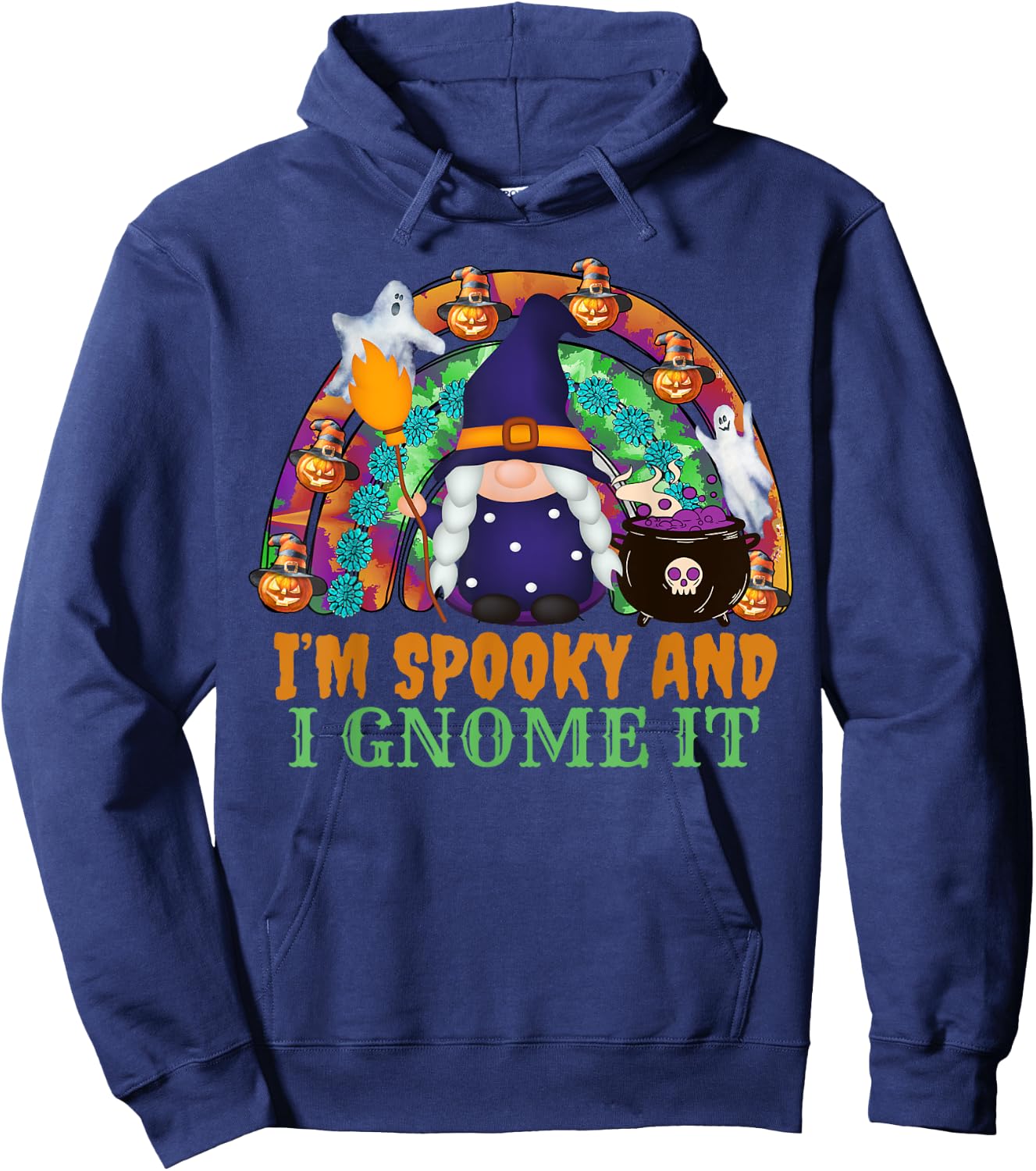 Funny Halloween Gnome I’m Spooky And I Gnome It Hoodie - Hoodie | Navy