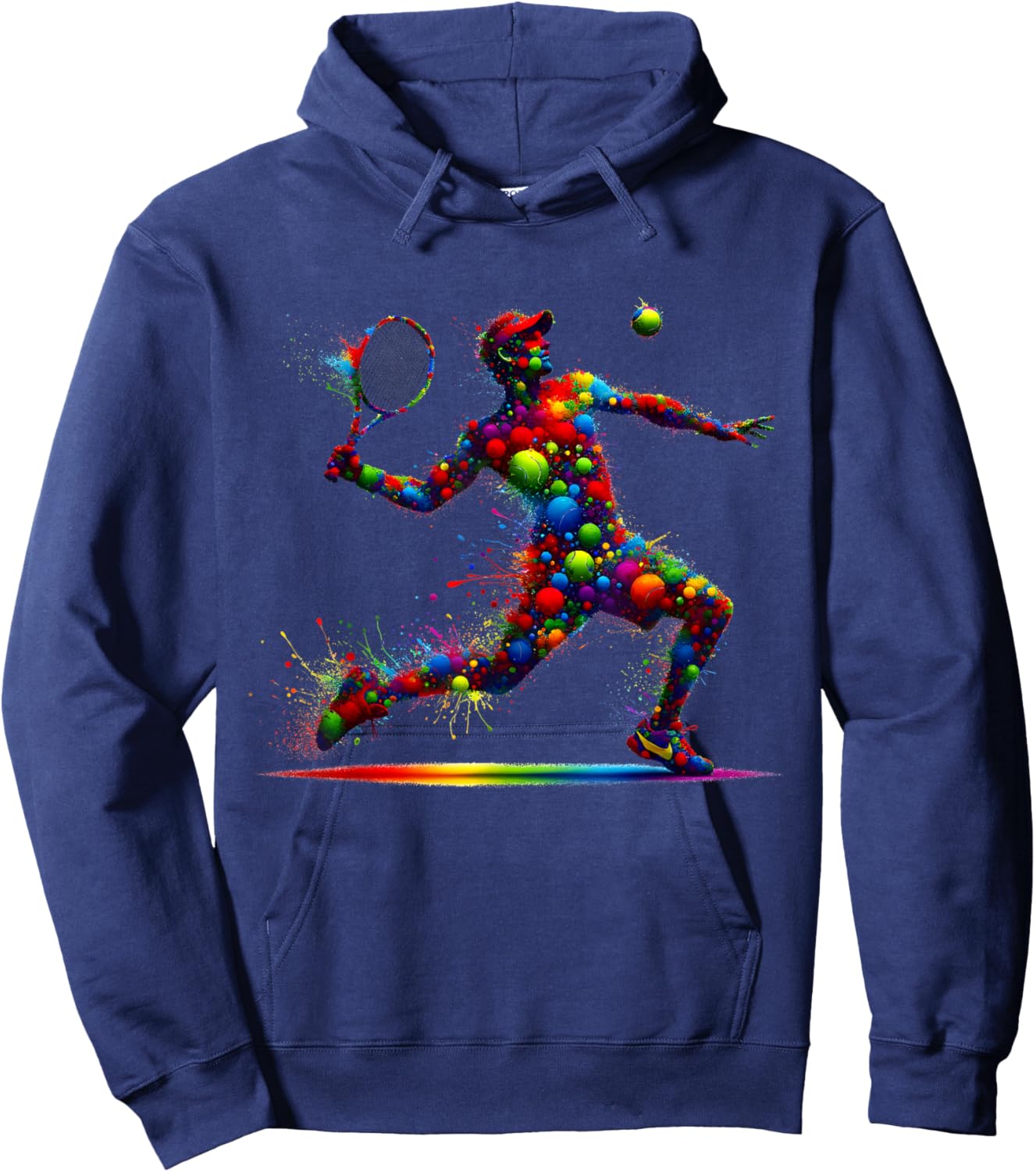 Tennis Player Kids Youth Men Boys Hoodie - Hoodie | Navy