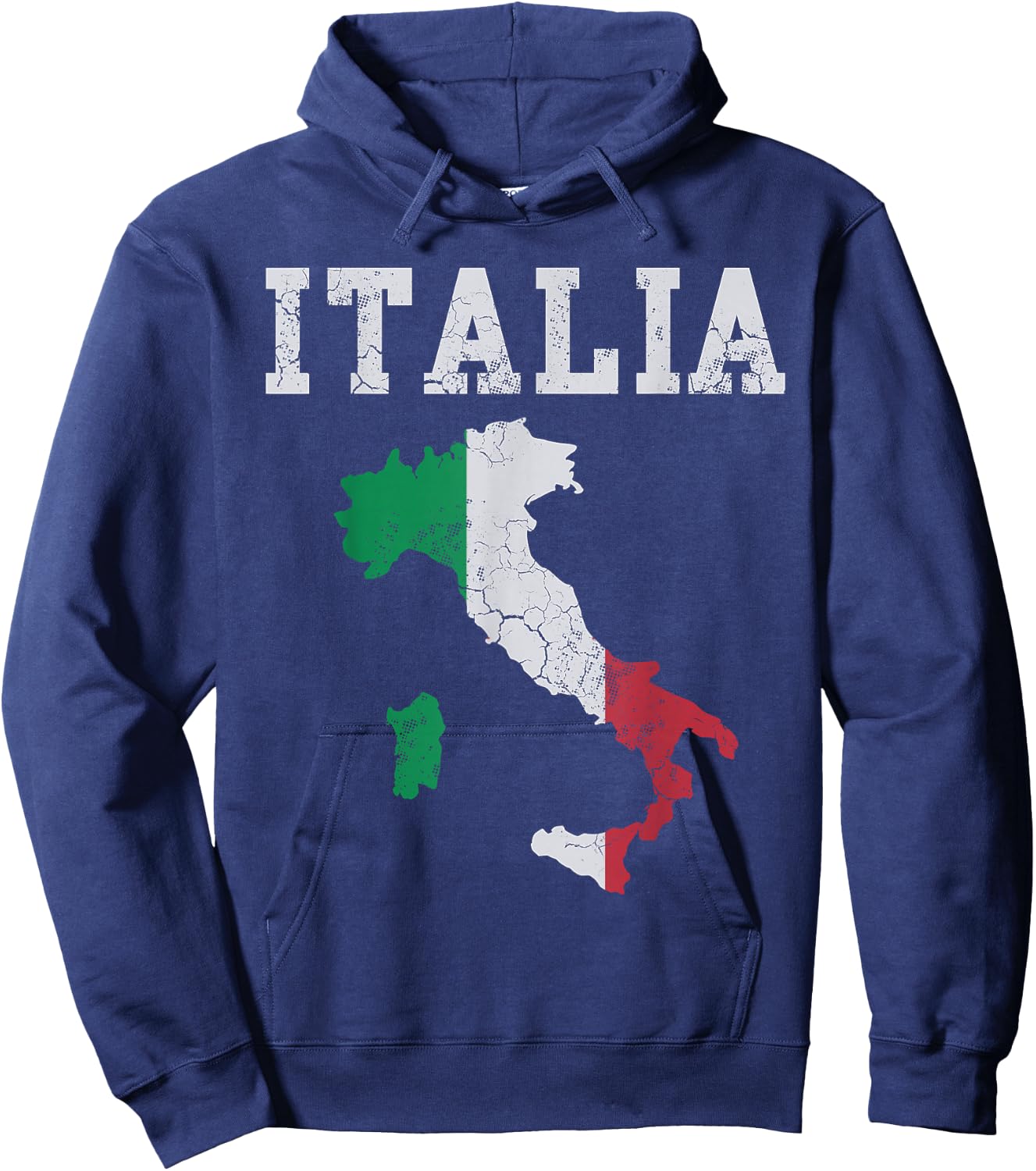 Italia Italy Flag Map Italian Italiano Family Hoodie - Hoodie | Navy
