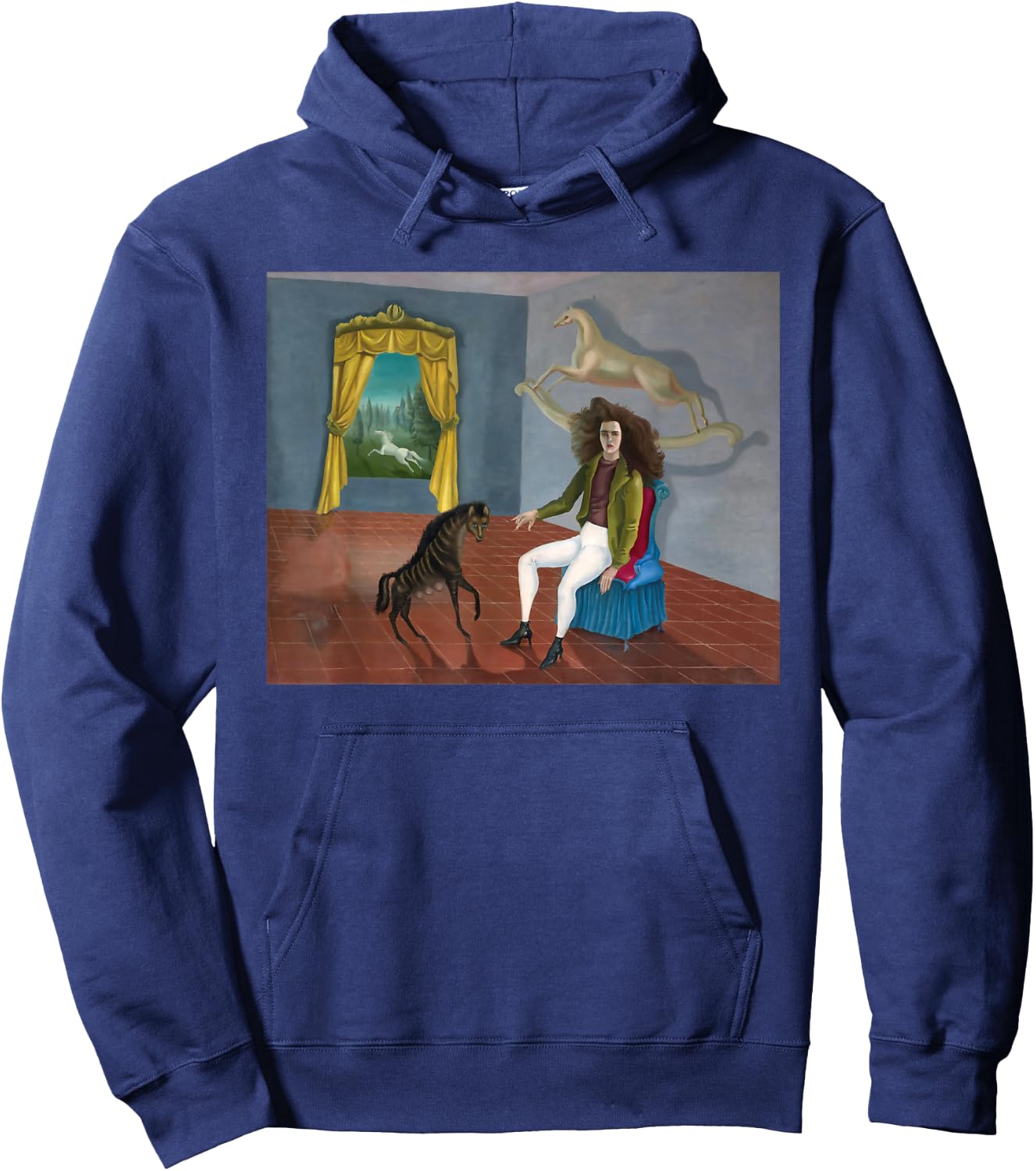 Self-Portrait Famous Surrealist Painting Hoodie - Hoodie | Navy