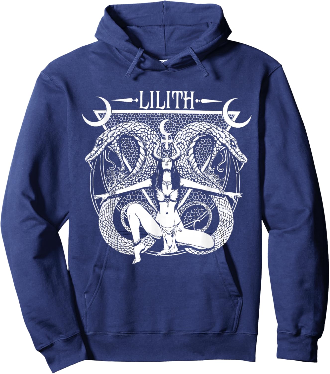 Lilith | Goddess | Tarot Card | Book of Shadows Hoodie - Hoodie | Navy