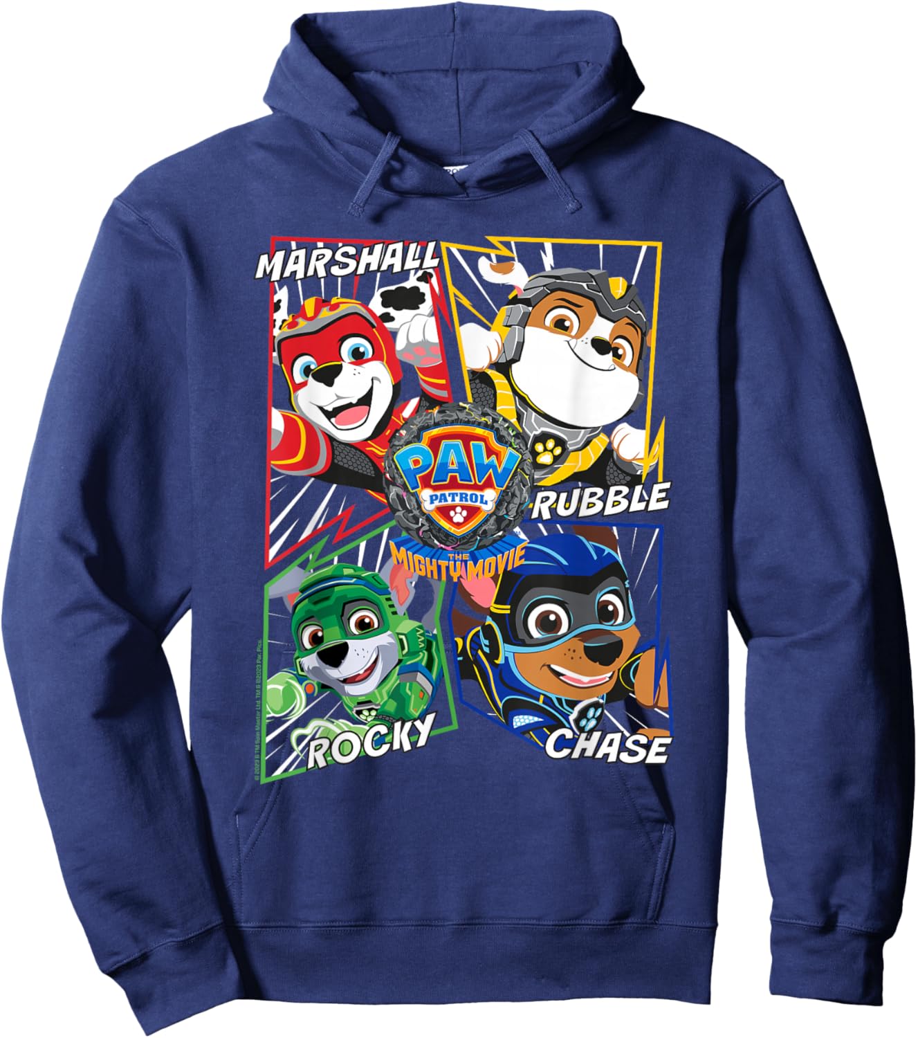 PAW Patrol: The Mighty Movie Comic Action Hoodie - Hoodie | Navy