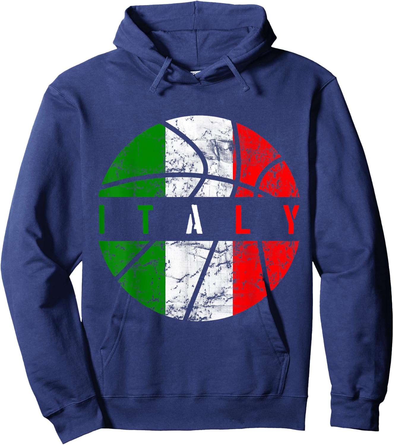 Italy Flag Basketball Italian Team Fan Lover Hoodie - Hoodie | Navy