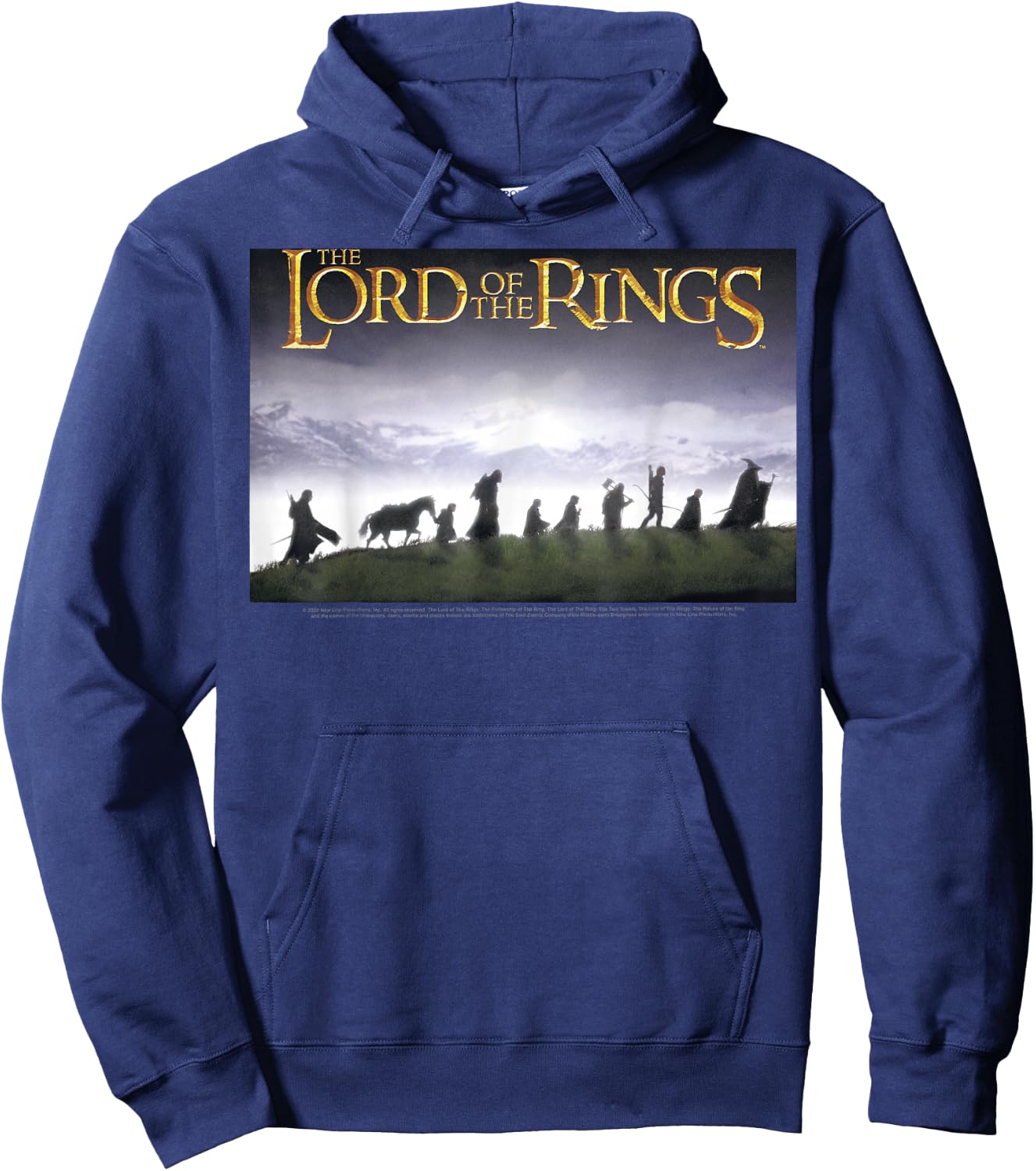 The Lord of The Rings Fellowship Poster Hoodie - Hoodie | Navy